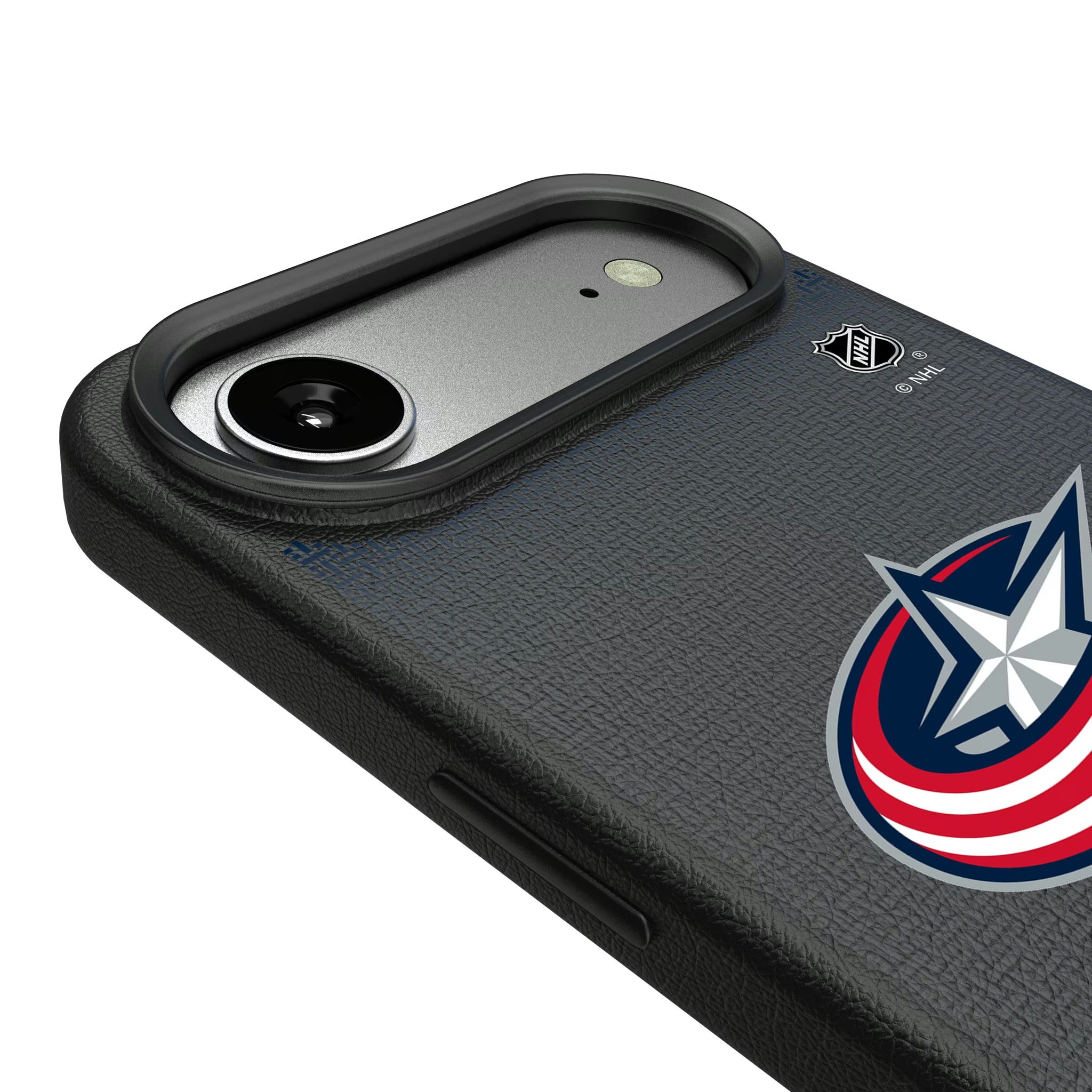 Columbus Blue Jackets Linen iPhone MagSafe Compatible Phone Case for Apple iPhone - Detail#Device_iPhone Air