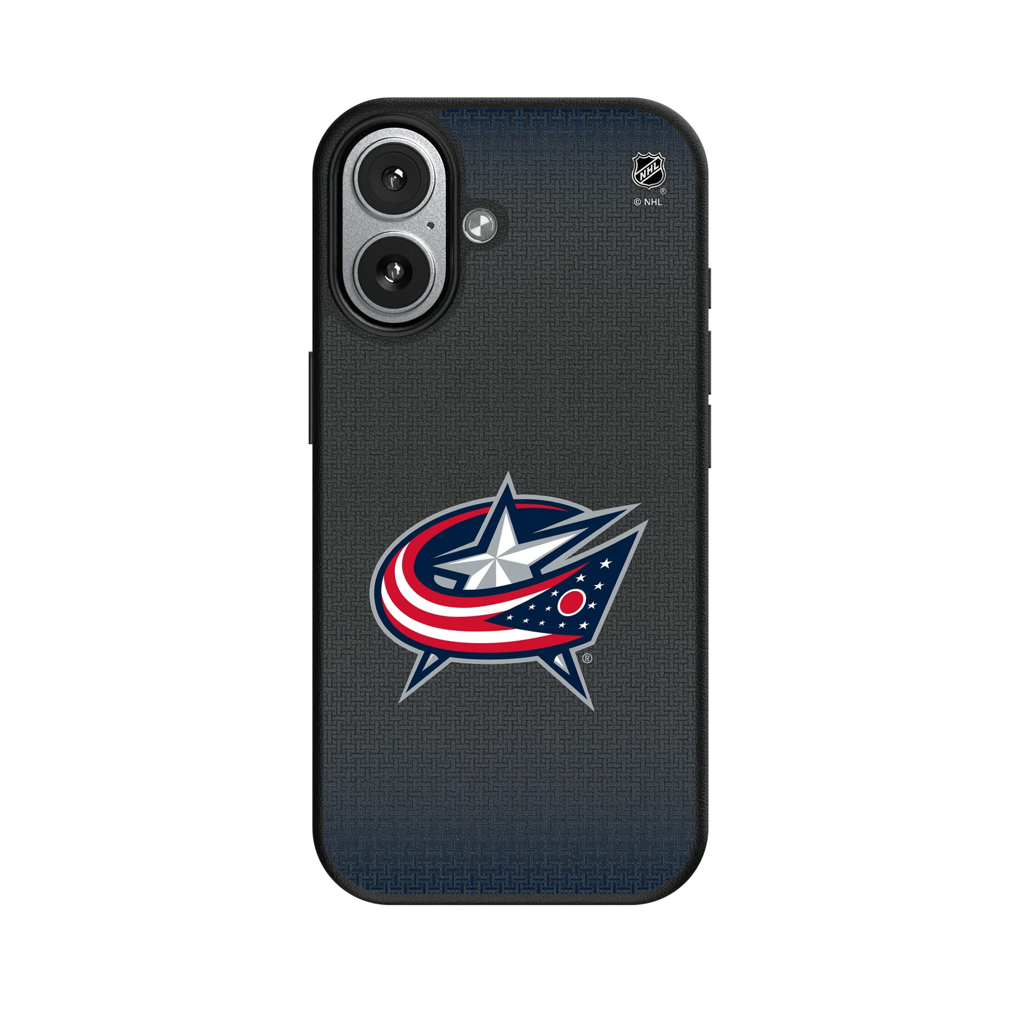 Columbus Blue Jackets Linen iPhone MagSafe Compatible Phone Case for Apple iPhone#Device_iPhone 17