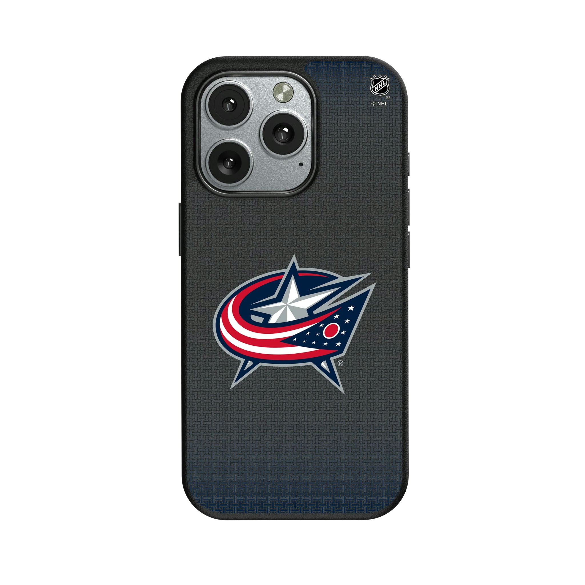 Columbus Blue Jackets Linen iPhone MagSafe Compatible Phone Case for Apple iPhone