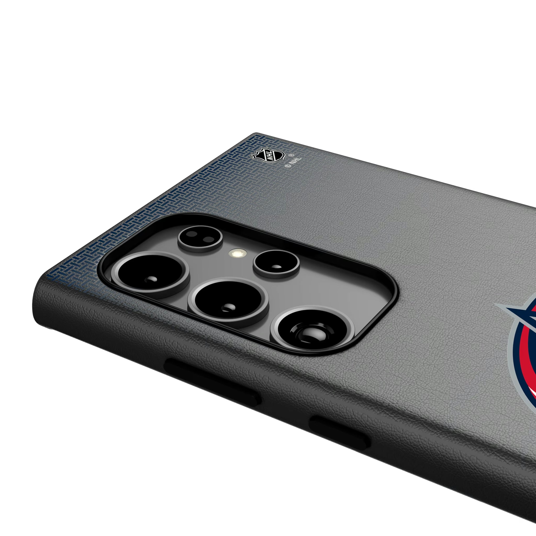 Columbus Blue Jackets Linen Galaxy MagSafe Compatible Phone Case for Samsung Galaxy - Detail