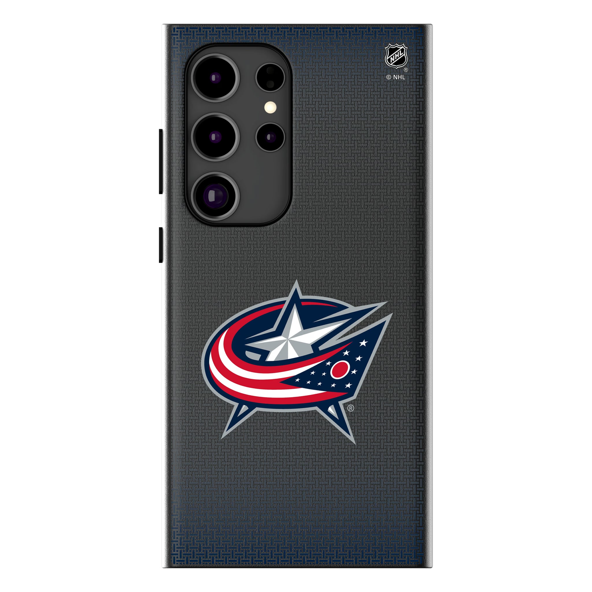 Columbus Blue Jackets Linen Galaxy MagSafe Compatible Phone Case for Samsung Galaxy