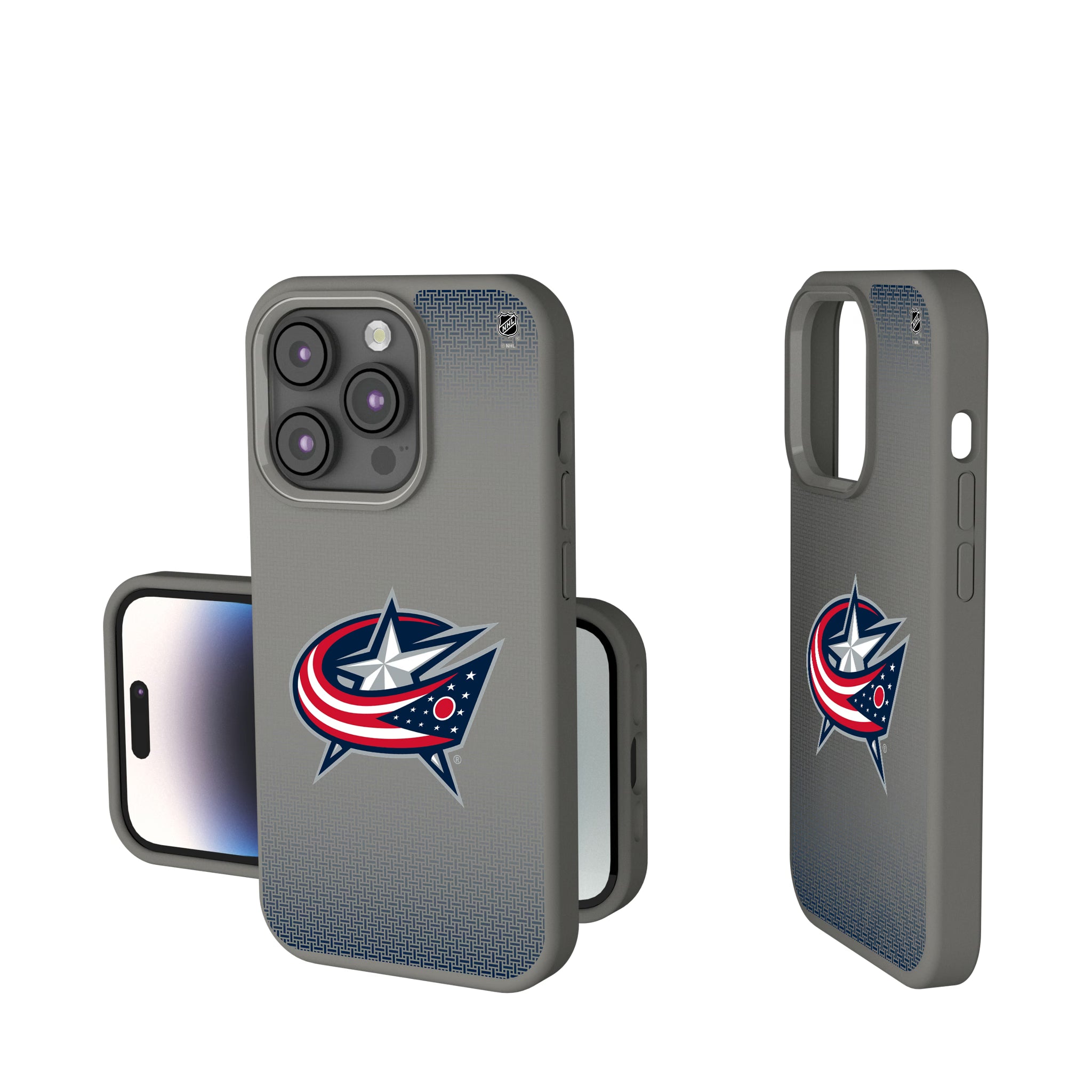Columbus Blue Jackets Linen iPhone Soft Touch Phone Case for Apple iPhone
