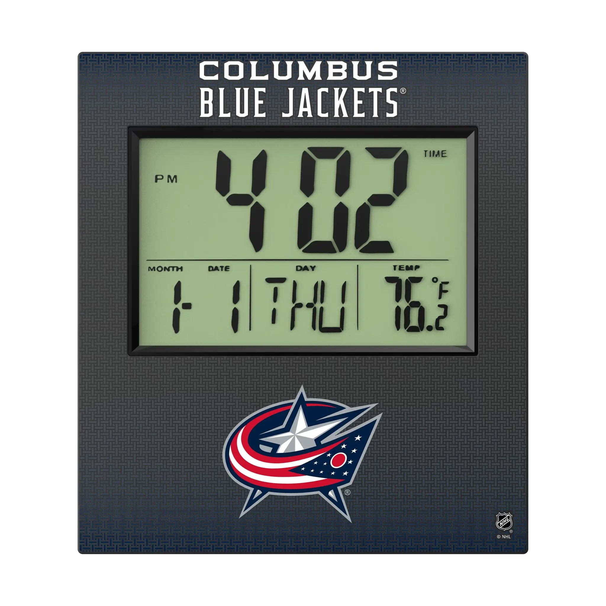 Columbus Blue Jackets Linen Wall Clock