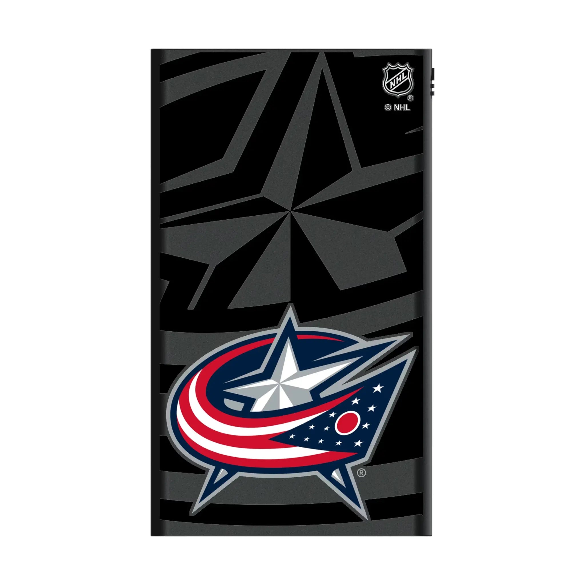 Columbus Blue Jackets Monocolor Tilt 5000mAh Flat Power Bank