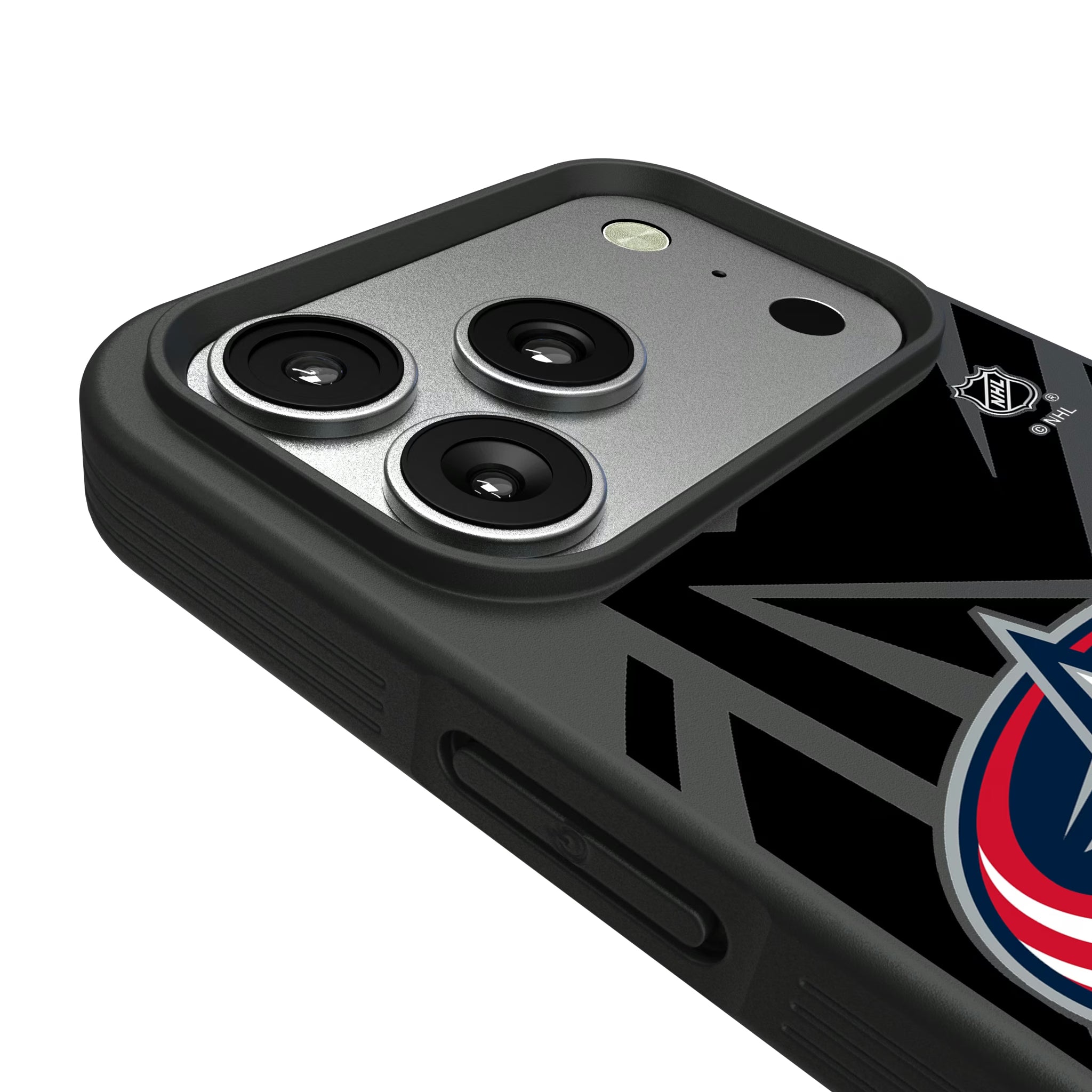 Columbus Blue Jackets Monocolor Tilt iPhone Bump Phone Case for Apple iPhone - Detail#Device_iPhone 17 Pro