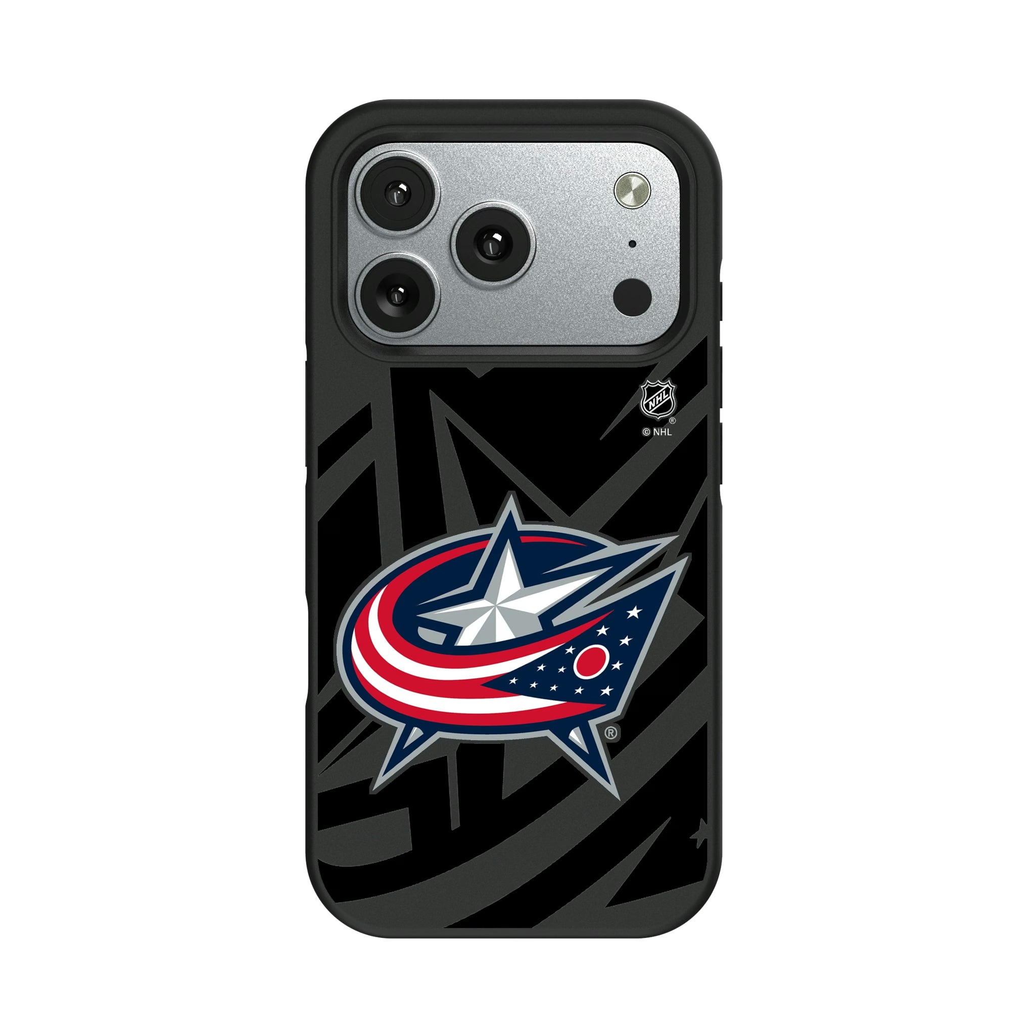 Columbus Blue Jackets Monocolor Tilt iPhone Bump Phone Case for Apple iPhone#Device_iPhone 17 Pro
