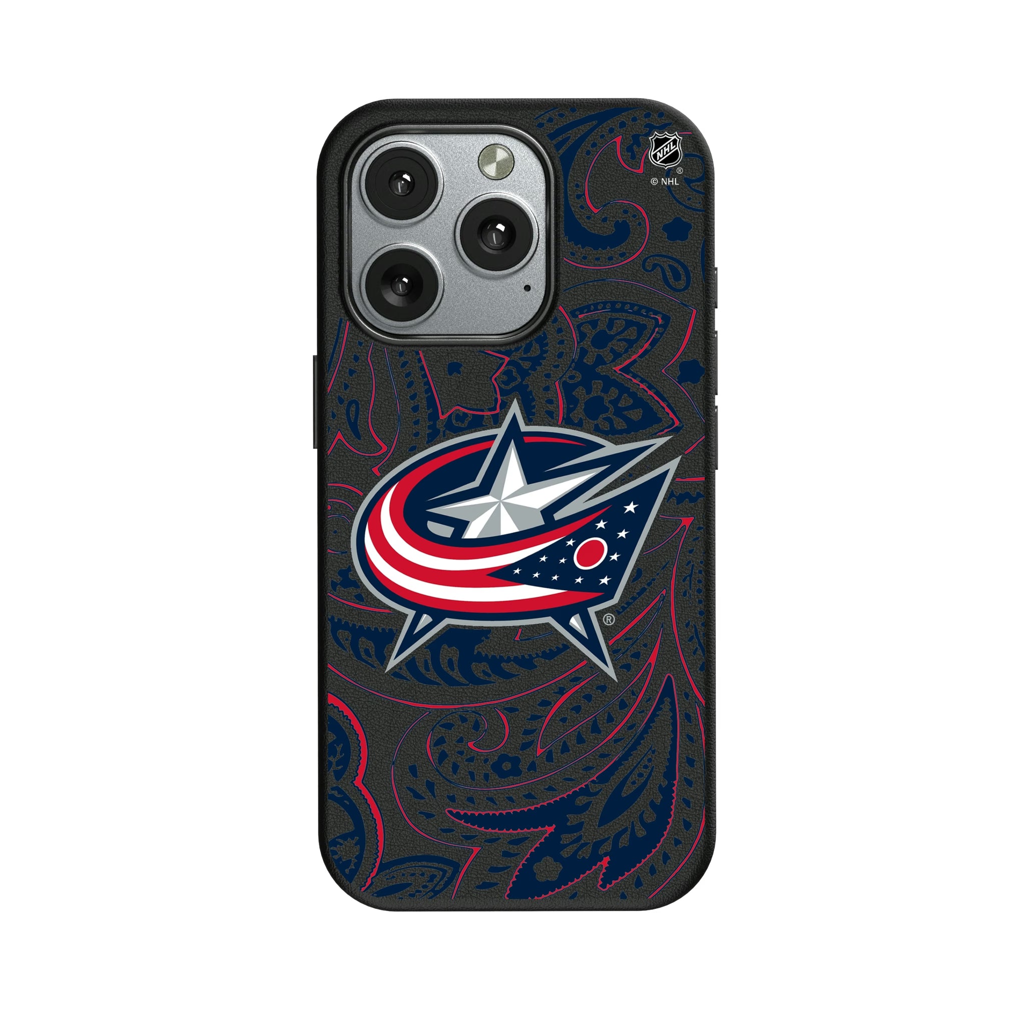 Columbus Blue Jackets Paisley iPhone MagSafe Compatible Phone Case for Apple iPhone