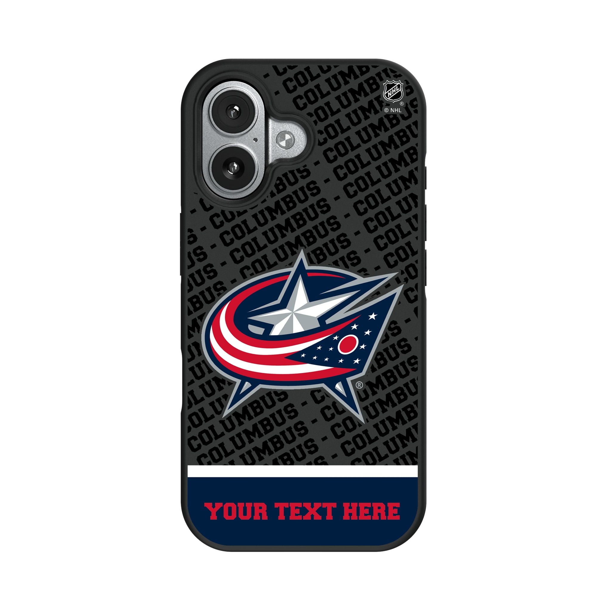 Columbus Blue Jackets Personalized EndZone Plus iPhone Bump Phone Case for Apple iPhone#Device_iPhone 17