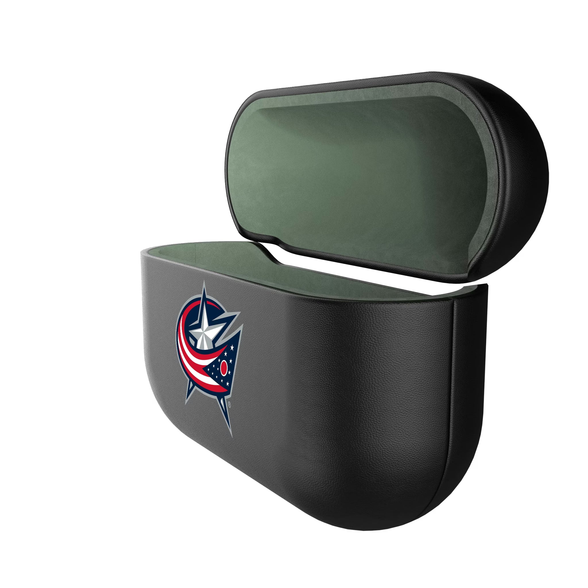Columbus Blue Jackets Personalized Insignia AirPods AirPod Case Cover - Isometric View#Device_AirPods Pro 1st Gen