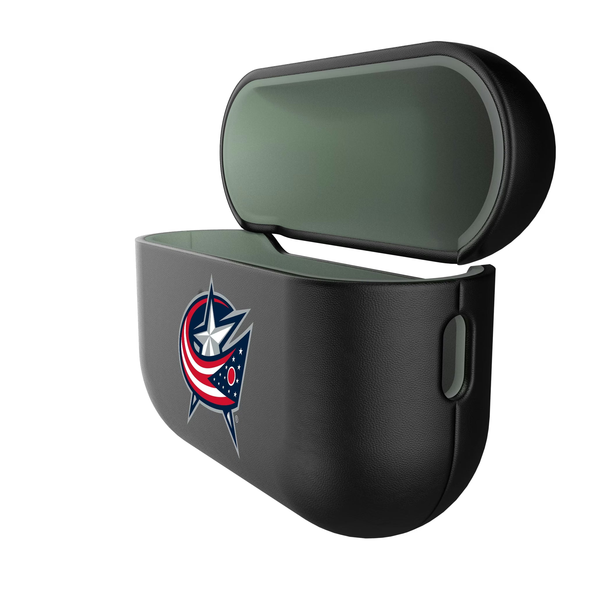 Columbus Blue Jackets Personalized Insignia AirPods AirPod Case Cover - Isometric View#Device_AirPods Pro 3