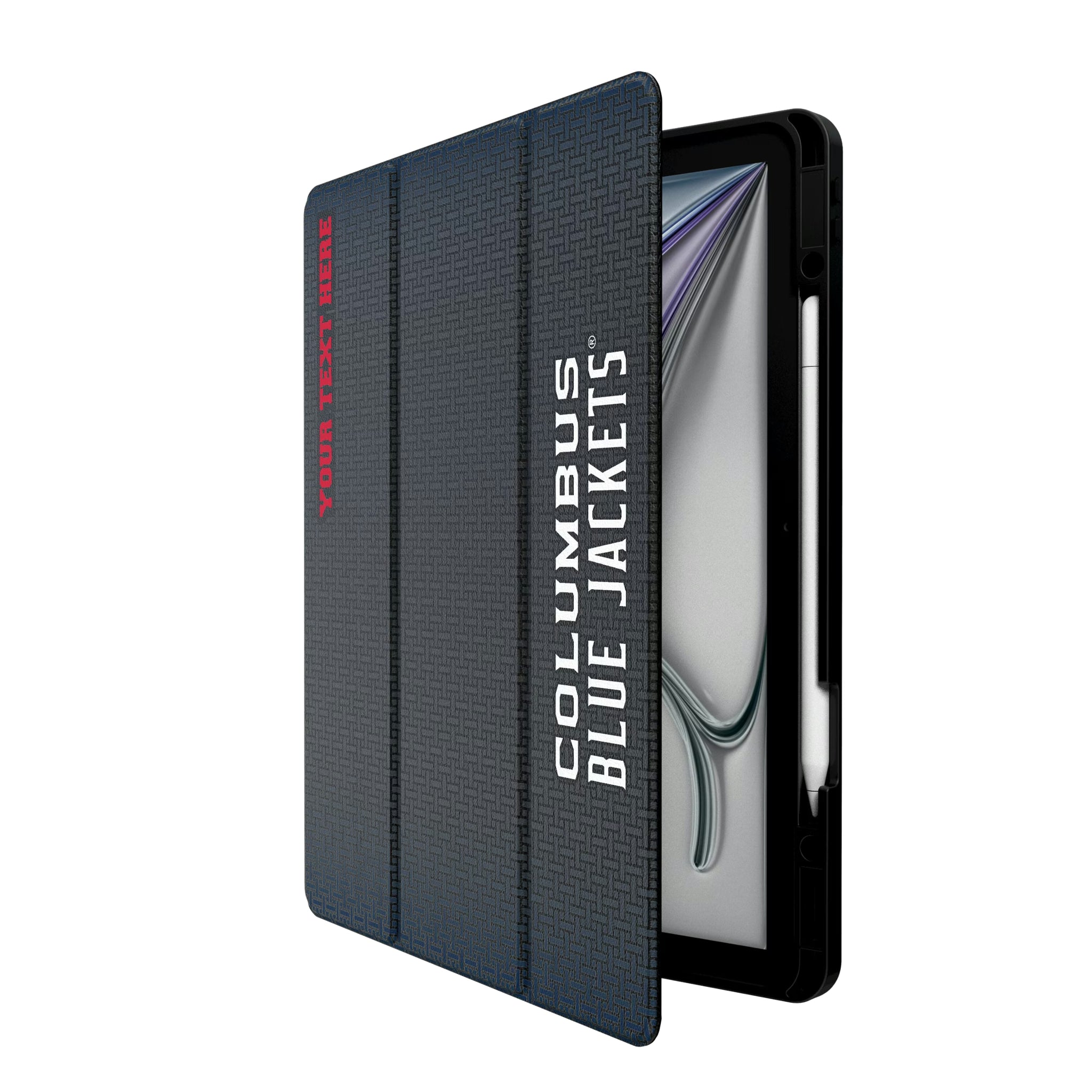 Columbus Blue Jackets Personalized Linen iPad Tablet Case for Apple iPad