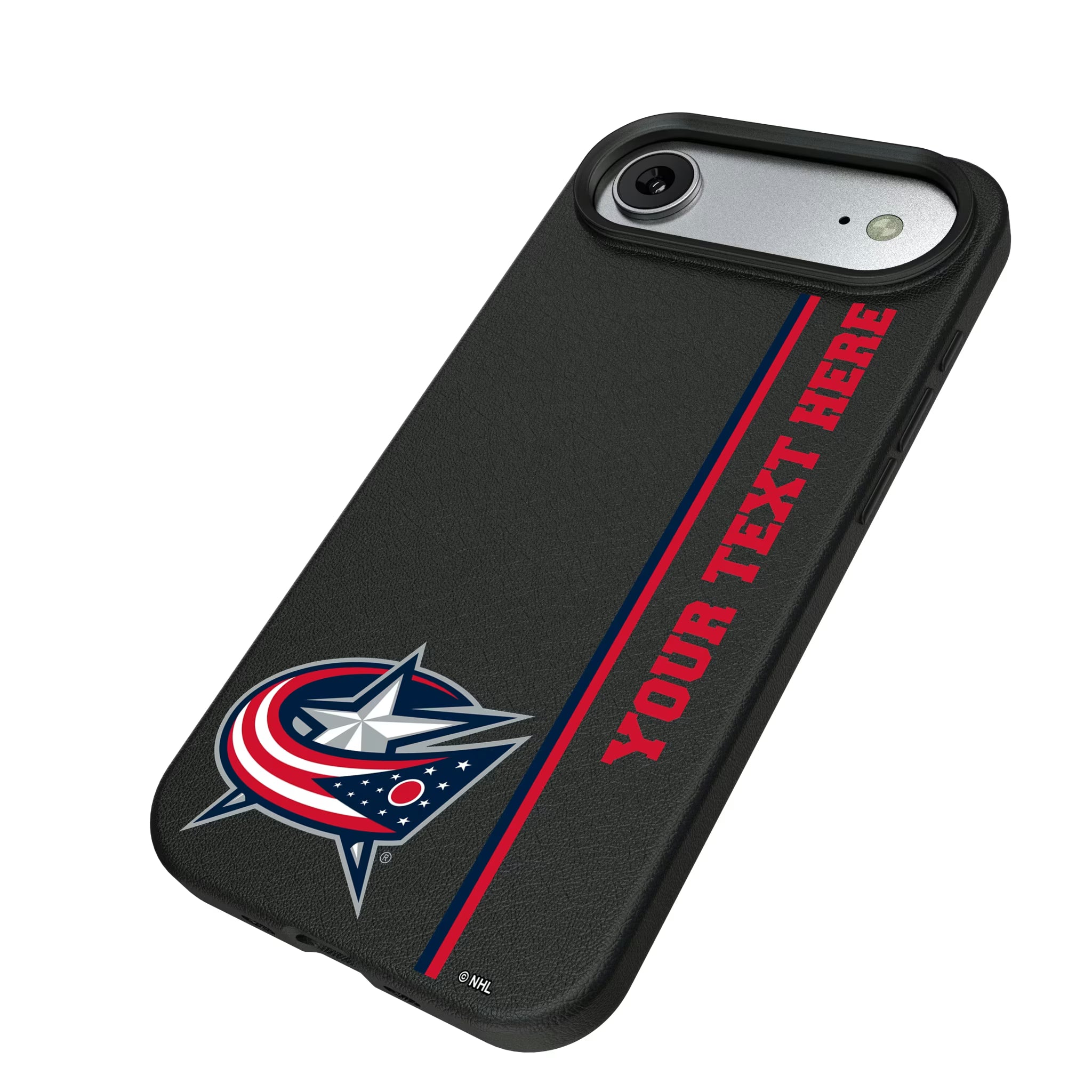 Columbus Blue Jackets Personalized Sidebard iPhone MagSafe Compatible Phone Case for Apple iPhone - Isometric View#Device_iPhone Air
