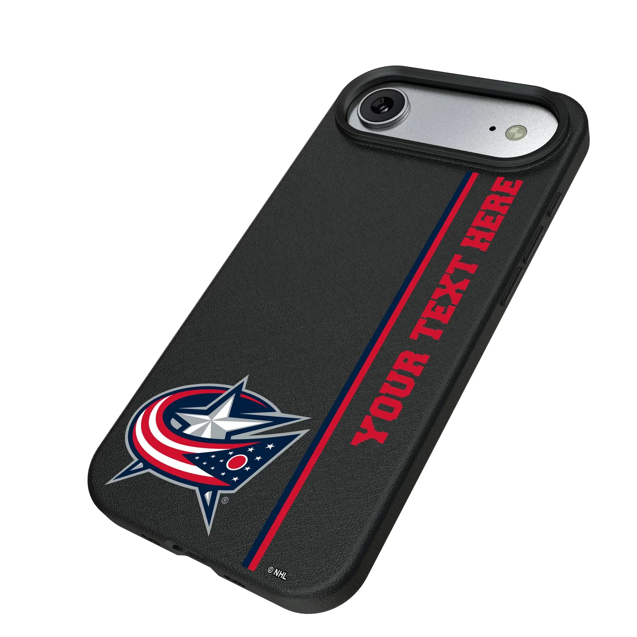Columbus Blue Jackets Personalized Sidebard iPhone MagSafe Compatible Phone Case for Apple iPhone - Isometric View#Device_iPhone Air
