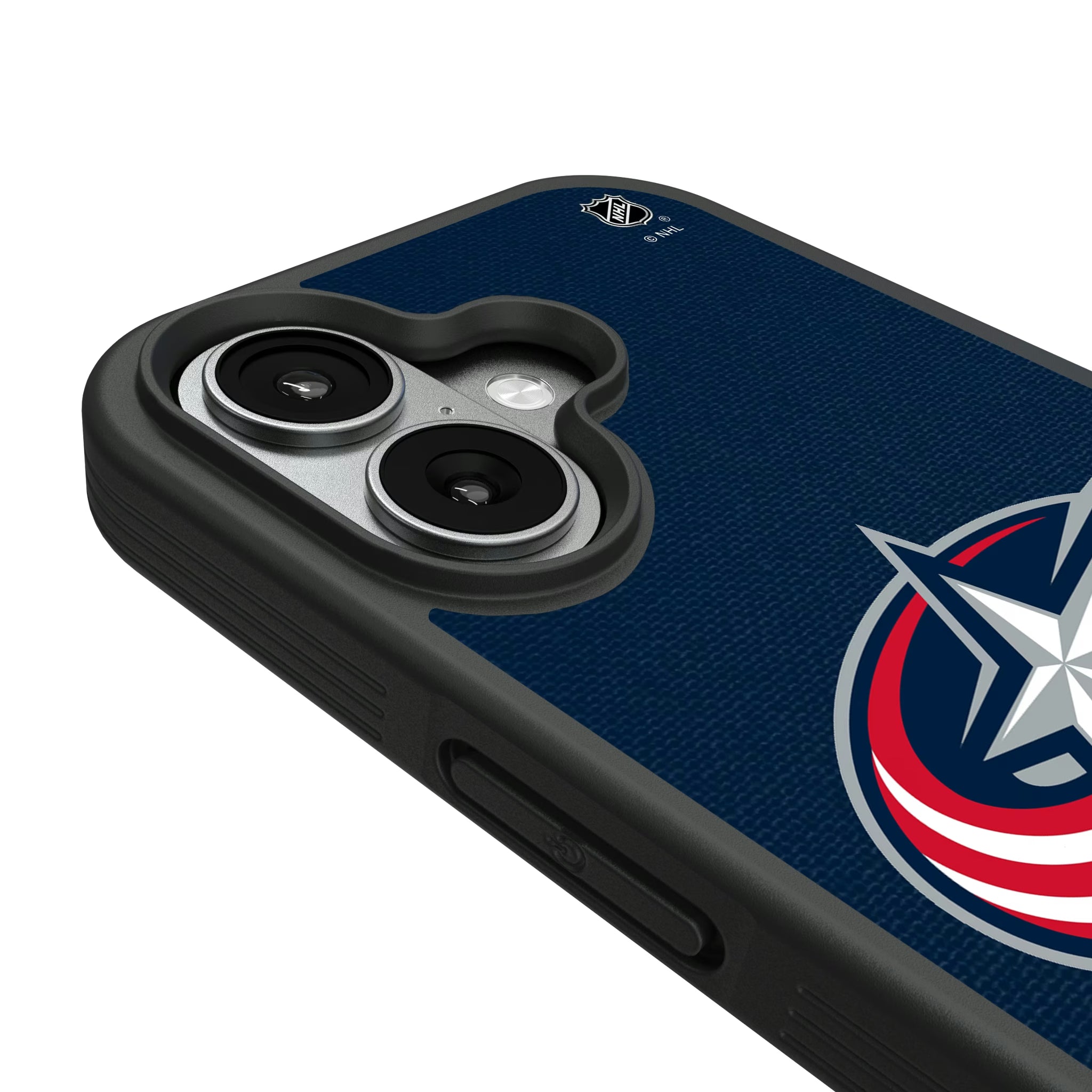 Columbus Blue Jackets Personalized Stripe iPhone Bump Phone Case for Apple iPhone - Detail#Device_iPhone 17