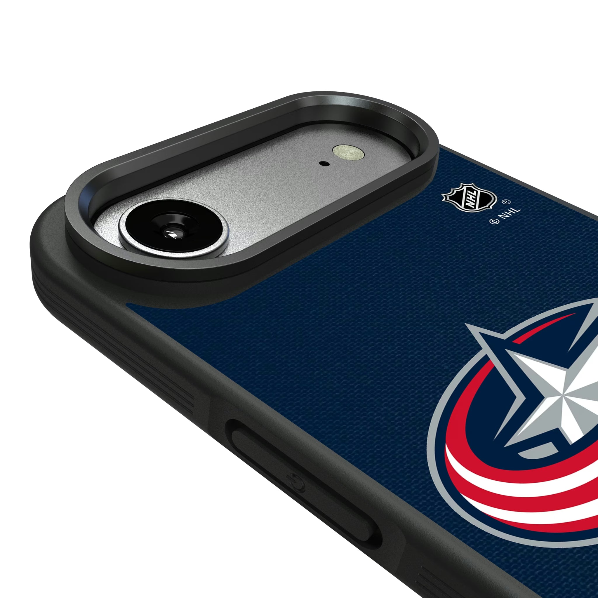 Columbus Blue Jackets Personalized Stripe iPhone Bump Phone Case for Apple iPhone - Detail#Device_iPhone Air