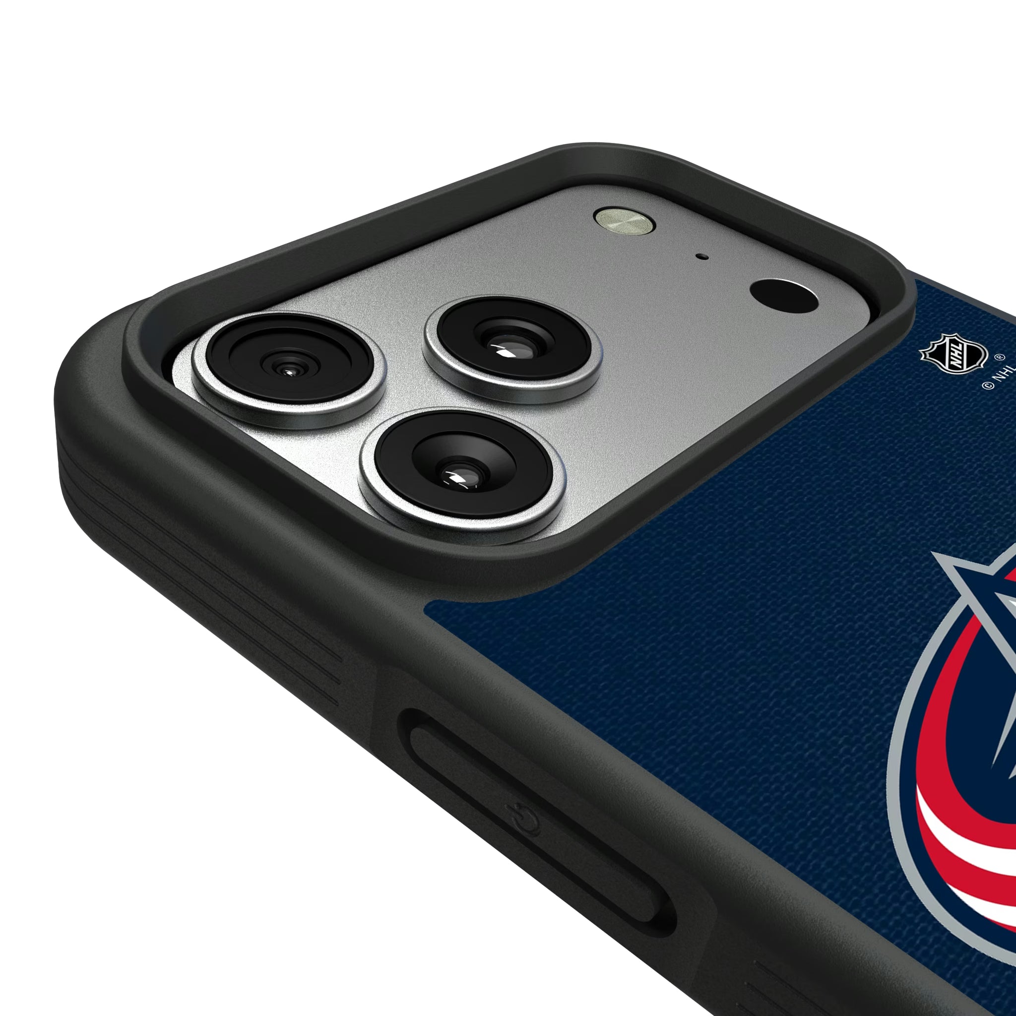 Columbus Blue Jackets Personalized Stripe iPhone Bump Phone Case for Apple iPhone - Detail#Device_iPhone 17 Pro Max