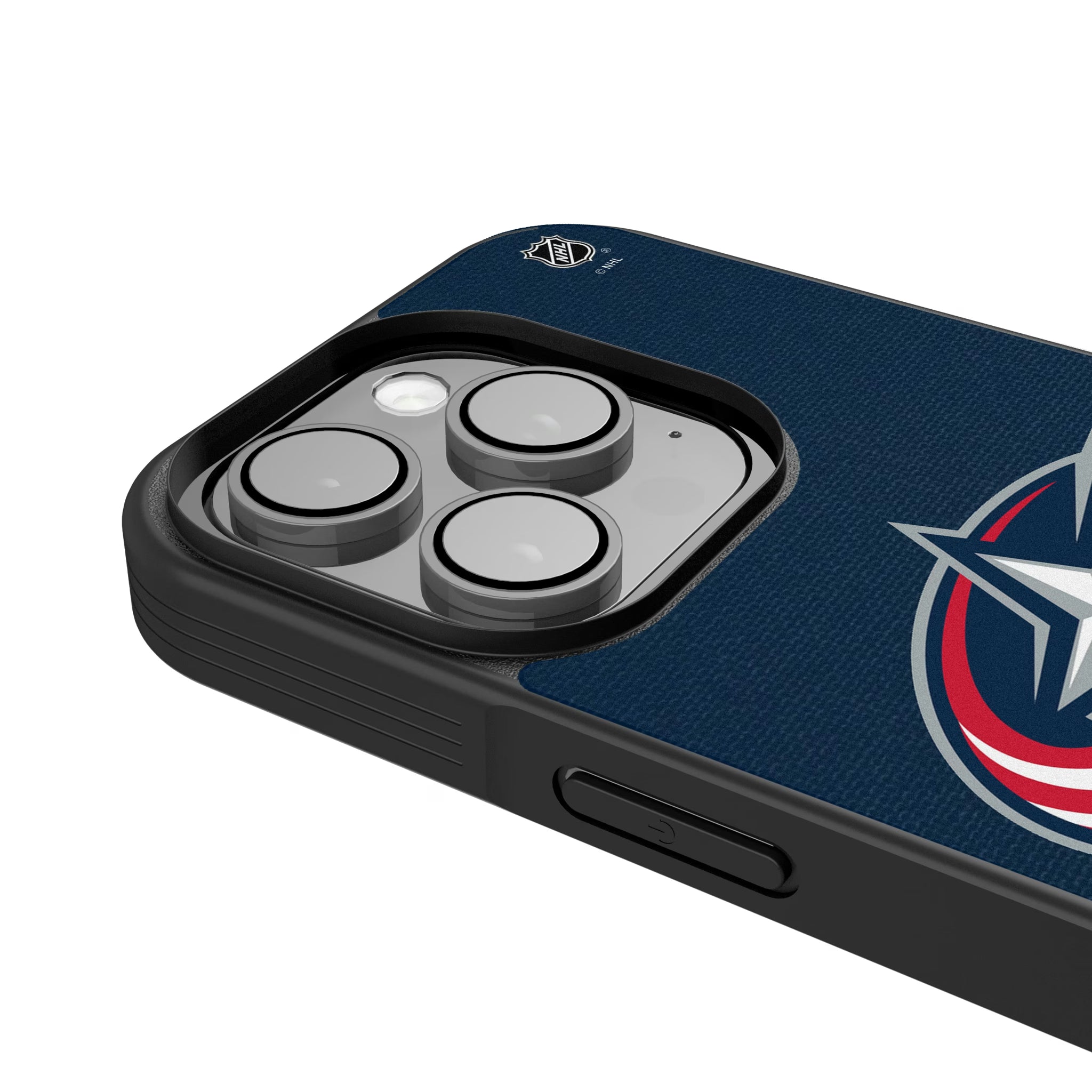 Columbus Blue Jackets Personalized Stripe iPhone Bump Phone Case for Apple iPhone - Detail