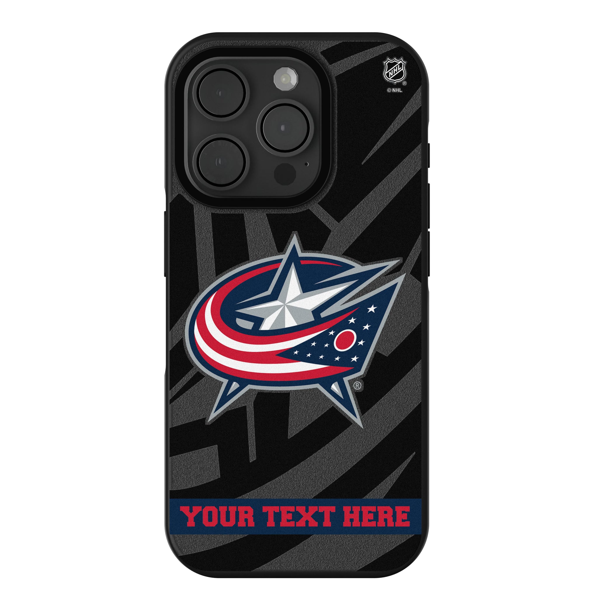 Columbus Blue Jackets Personalized Tilt iPhone Bump Phone Case for Apple iPhone