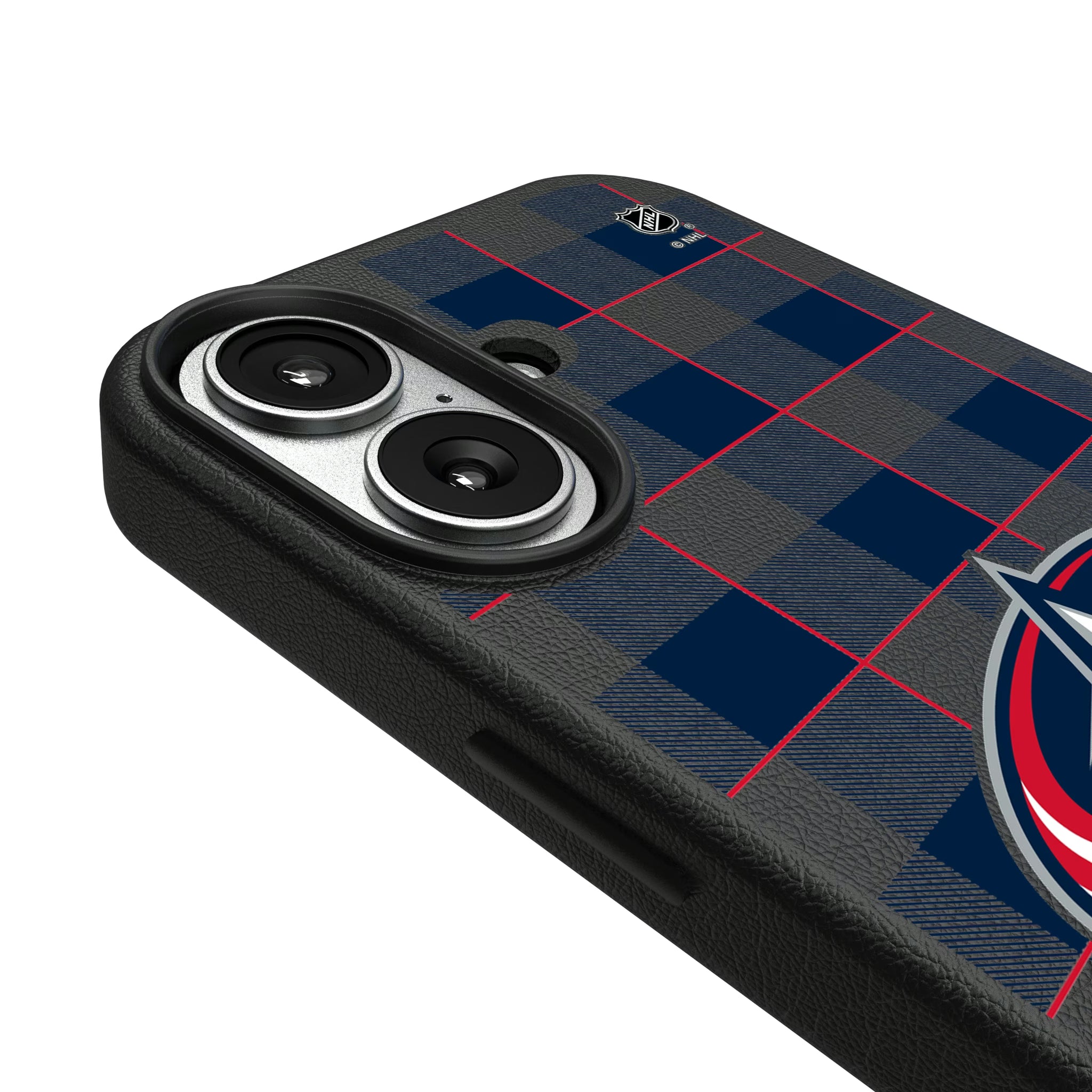 Columbus Blue Jackets Plaid iPhone MagSafe Compatible Phone Case for Apple iPhone - Detail#Device_iPhone 17