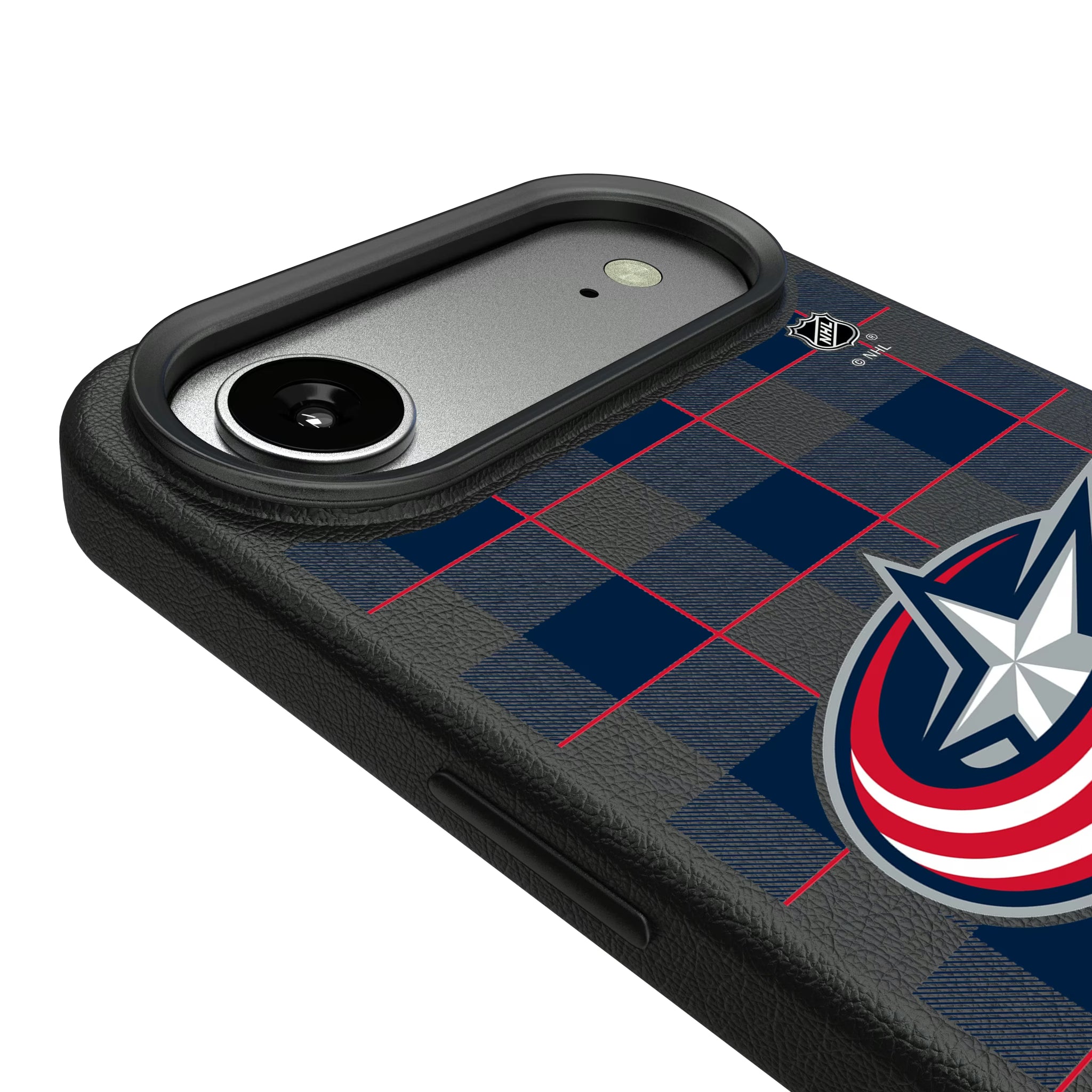 Columbus Blue Jackets Plaid iPhone MagSafe Compatible Phone Case for Apple iPhone - Detail#Device_iPhone Air
