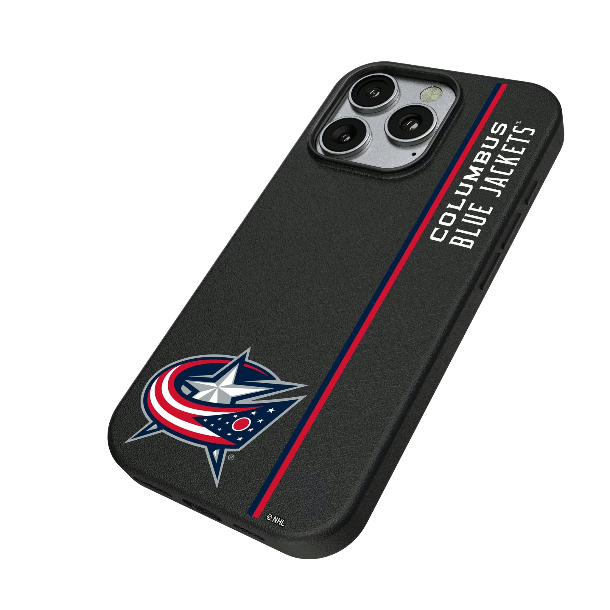 Columbus Blue Jackets Sidebar iPhone MagSafe Compatible Phone Case for Apple iPhone - Isometric View