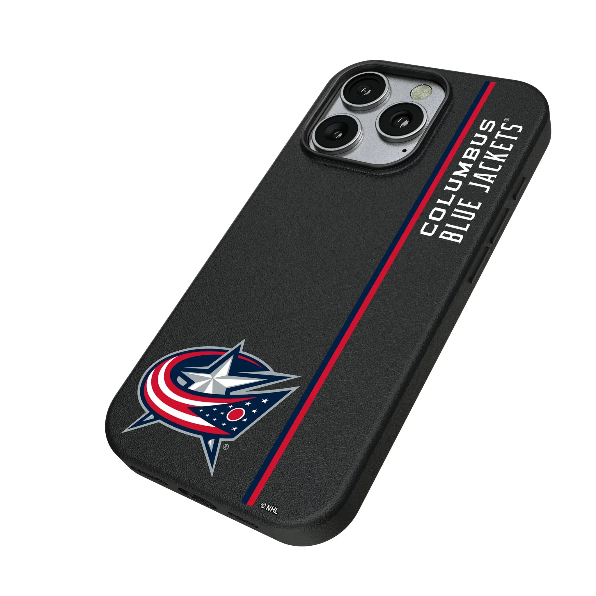 Columbus Blue Jackets Sidebar iPhone MagSafe Compatible Phone Case for Apple iPhone - Isometric View