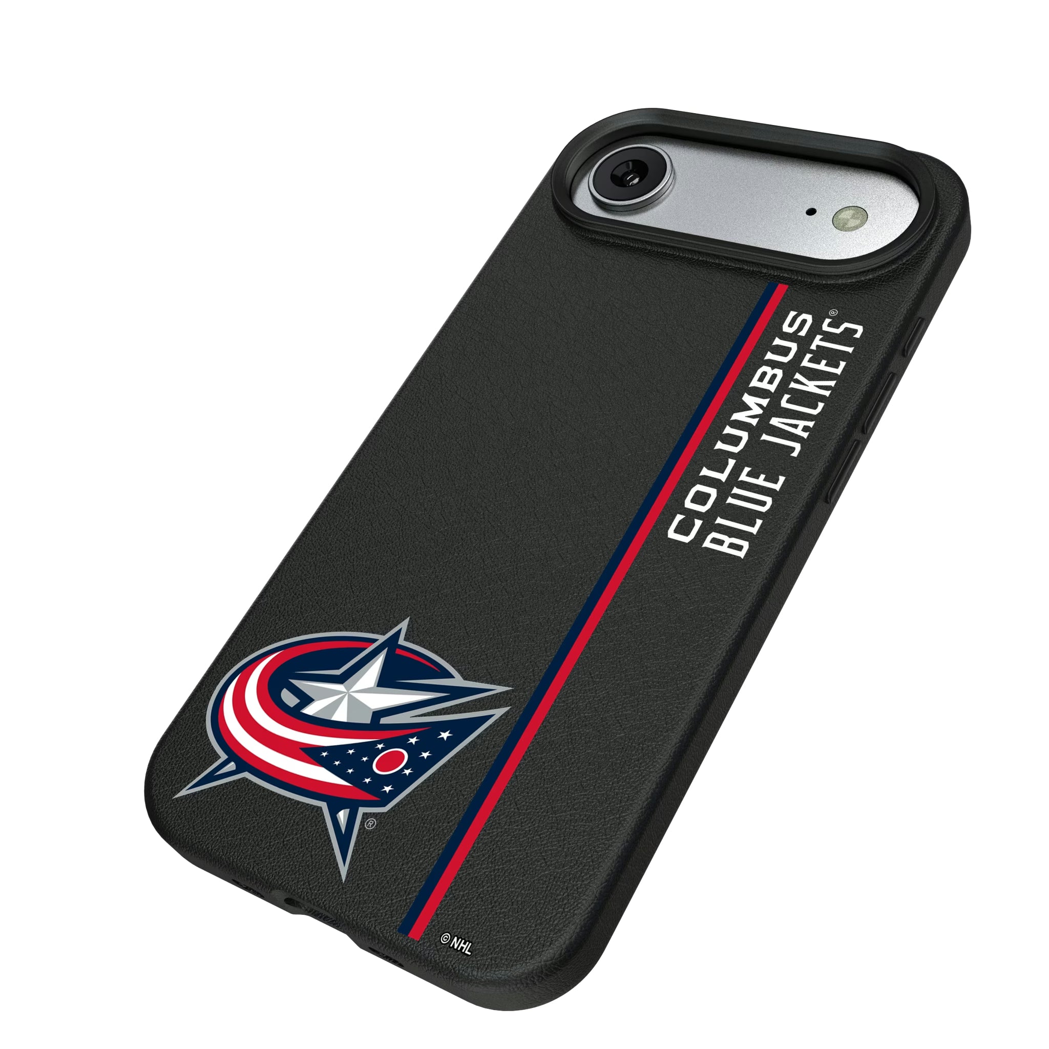 Columbus Blue Jackets Sidebar iPhone MagSafe Compatible Phone Case for Apple iPhone - Isometric View#Device_iPhone Air