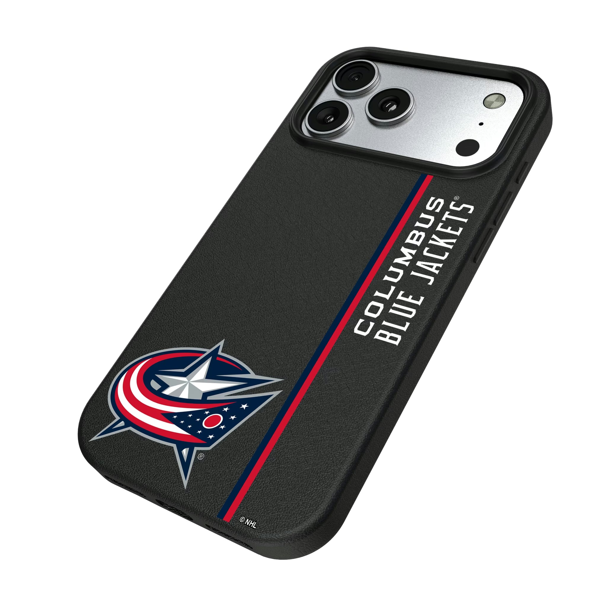Columbus Blue Jackets Sidebar iPhone MagSafe Compatible Phone Case for Apple iPhone - Isometric View#Device_iPhone 17 Pro Max