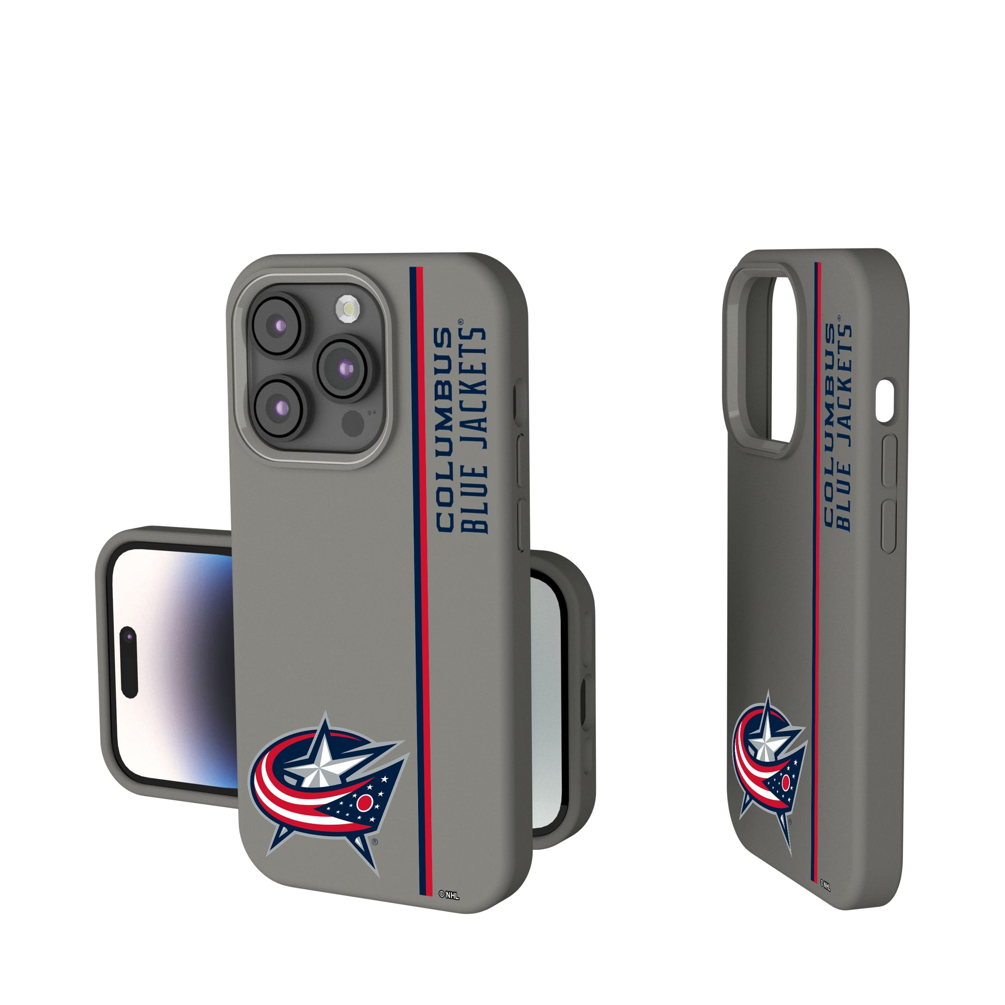 Columbus Blue Jackets Sidebar iPhone Soft Touch Phone Case for Apple iPhone