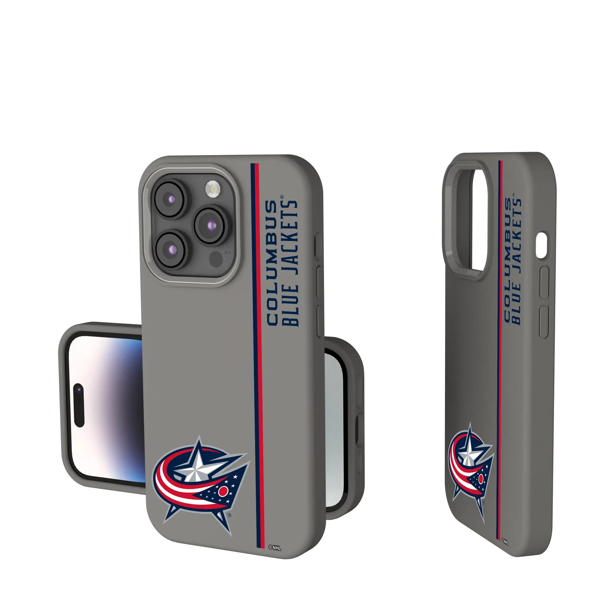 Columbus Blue Jackets Sidebar iPhone Soft Touch Phone Case for Apple iPhone