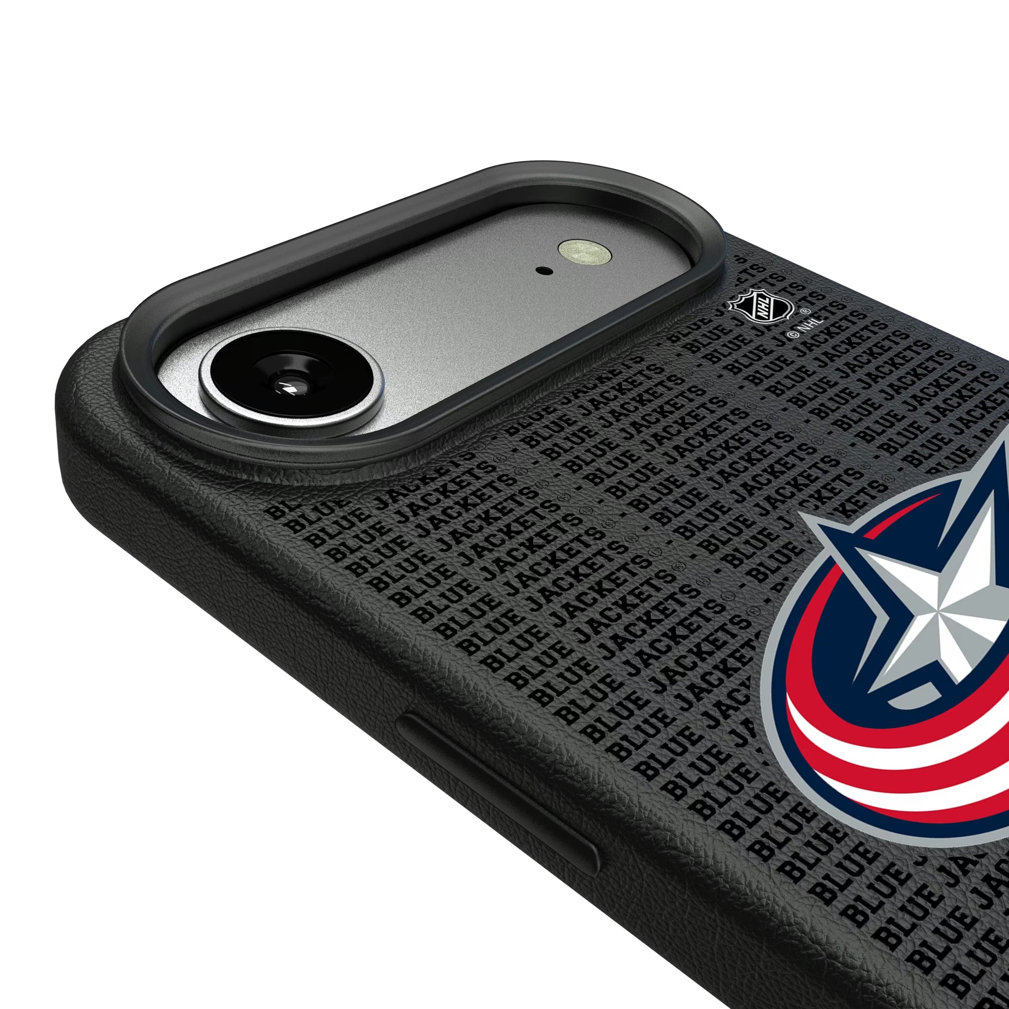 Columbus Blue Jackets Text Backdrop iPhone MagSafe Compatible Phone Case for Apple iPhone - Detail#Device_iPhone Air