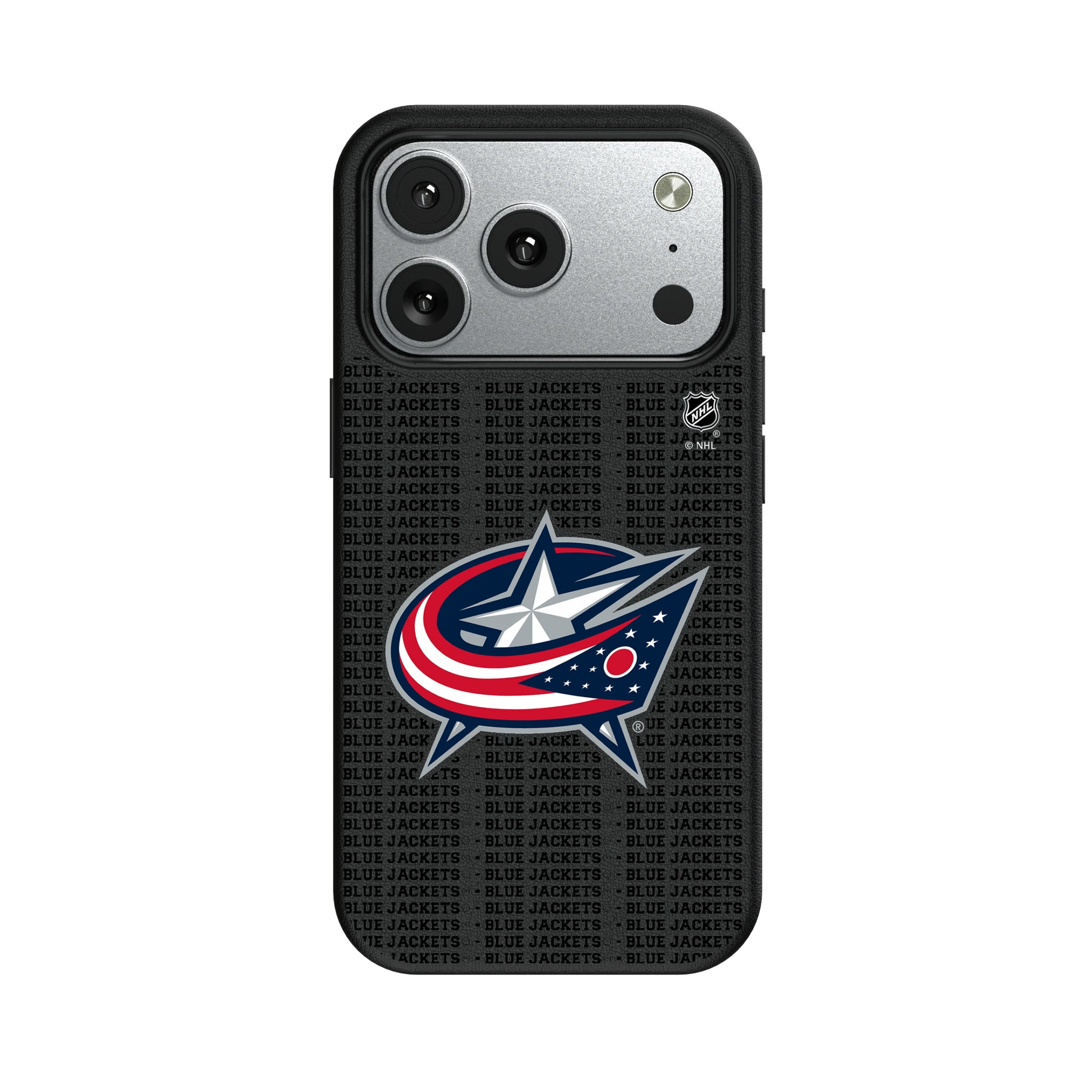 Columbus Blue Jackets Text Backdrop iPhone MagSafe Compatible Phone Case for Apple iPhone#Device_iPhone 17 Pro