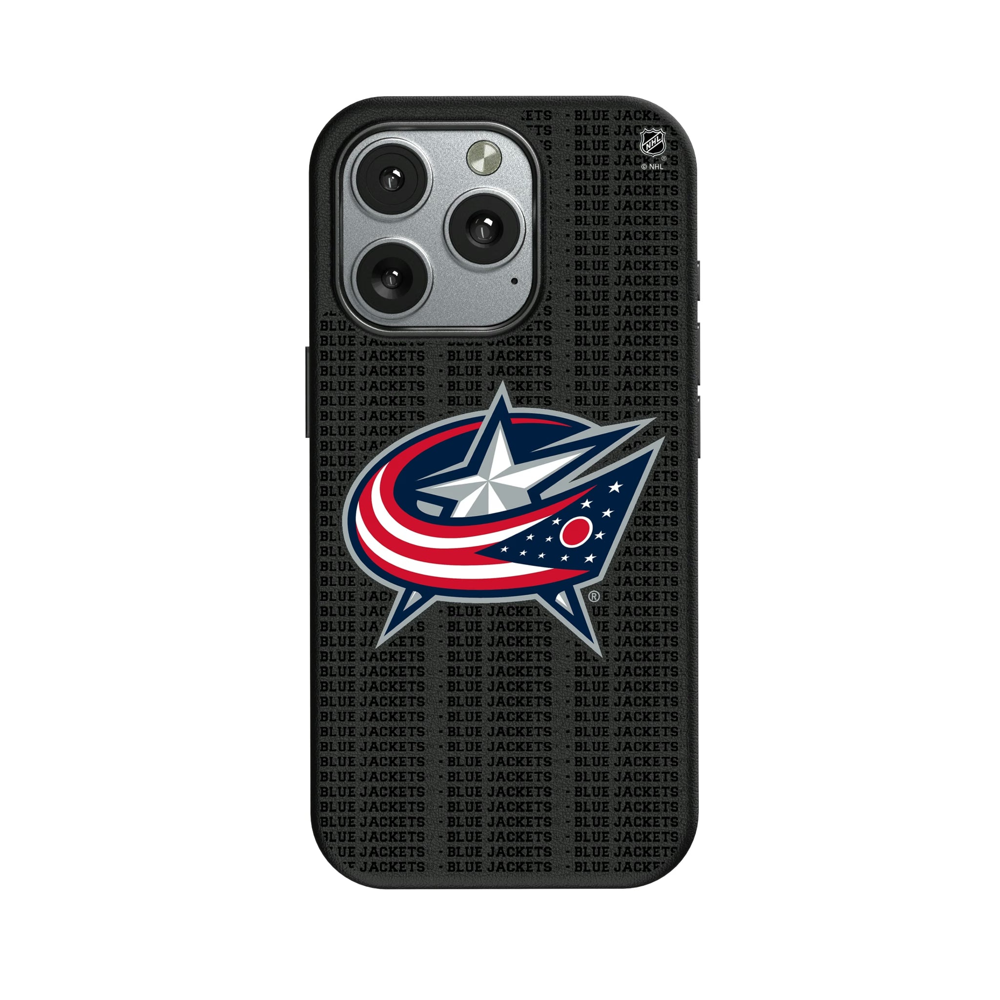 Columbus Blue Jackets Text Backdrop iPhone MagSafe Compatible Phone Case for Apple iPhone