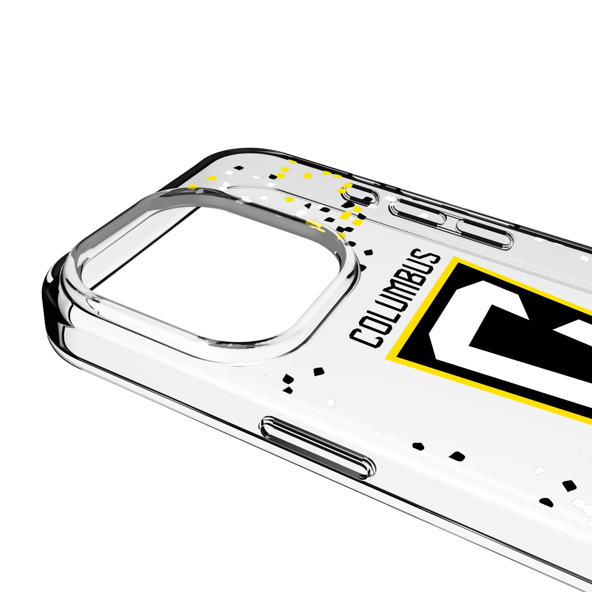 Columbus Crew Confetti iPhone Clear Phone Case for Apple iPhone - Detail