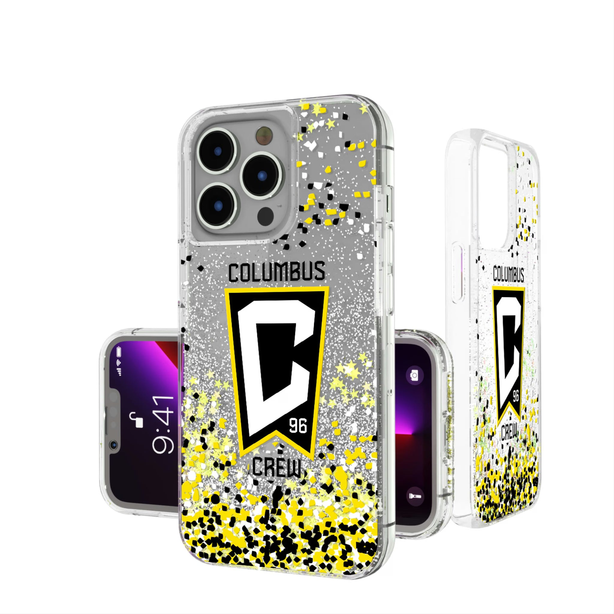 Columbus Crew Confetti iPhone Glitter Phone Case for Apple iPhone
