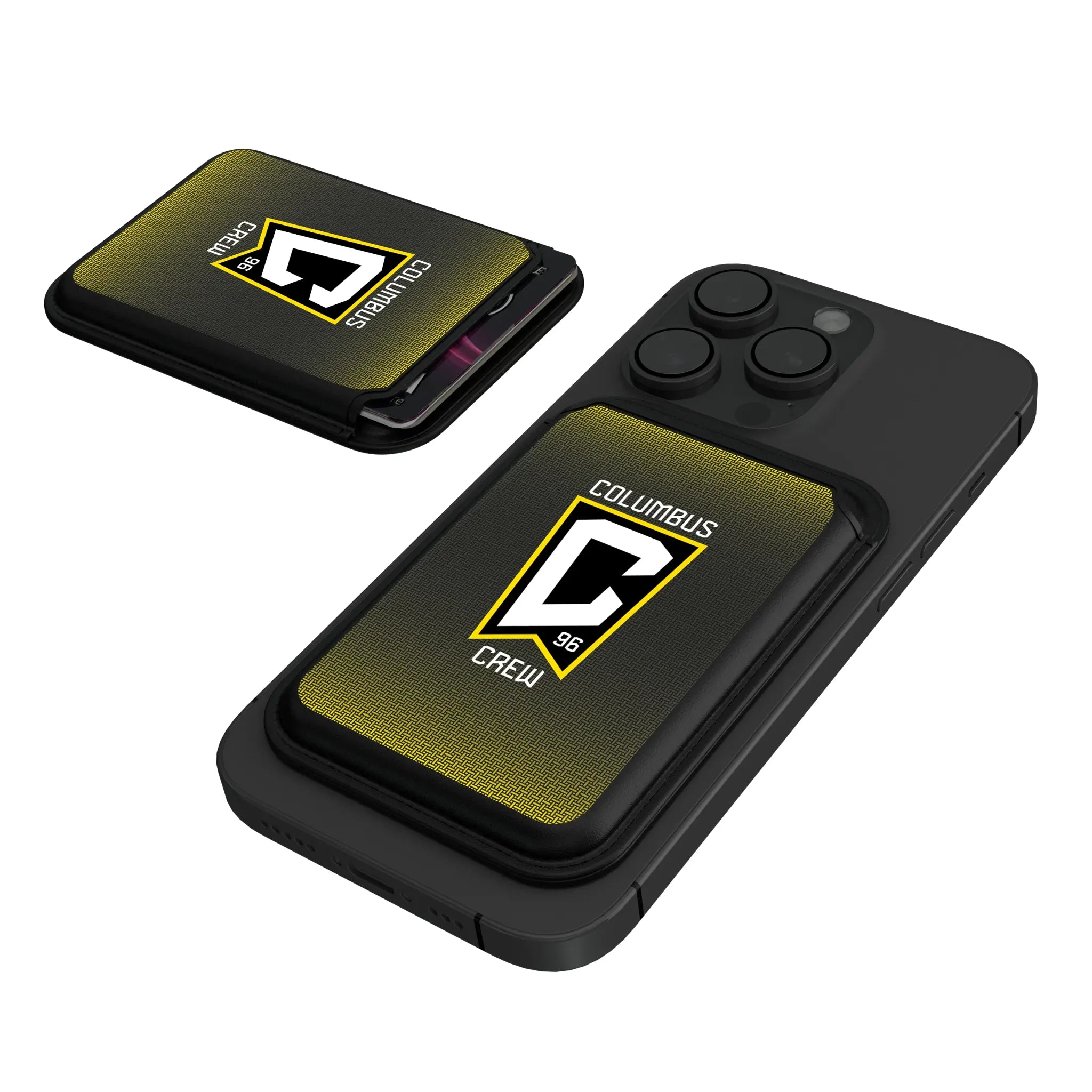 Columbus Crew Linen Black Magnetic Credit Card Wallet