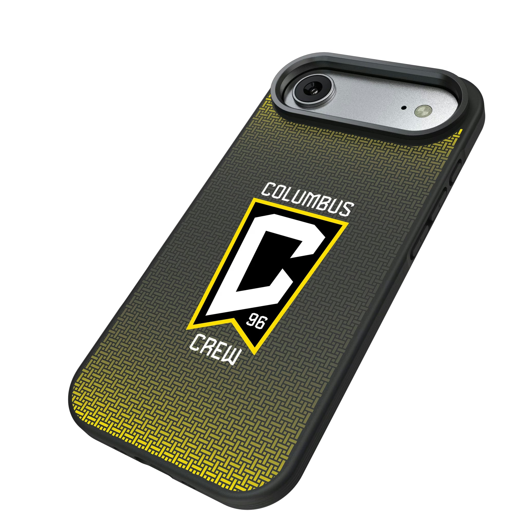 Columbus Crew Linen iPhone Bump Phone Case for Apple iPhone - Isometric View#Device_iPhone Air