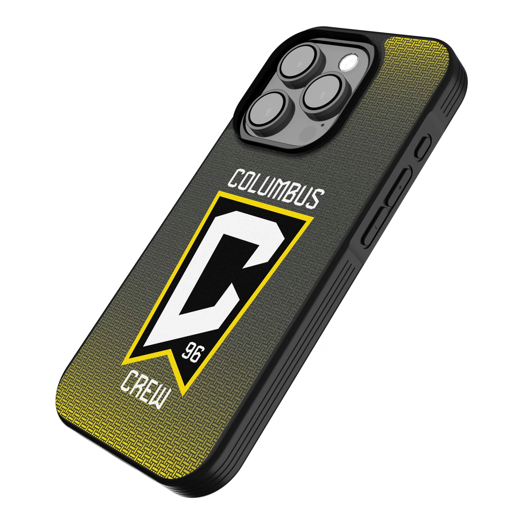 Columbus Crew Linen iPhone Bump Phone Case for Apple iPhone - Isometric View