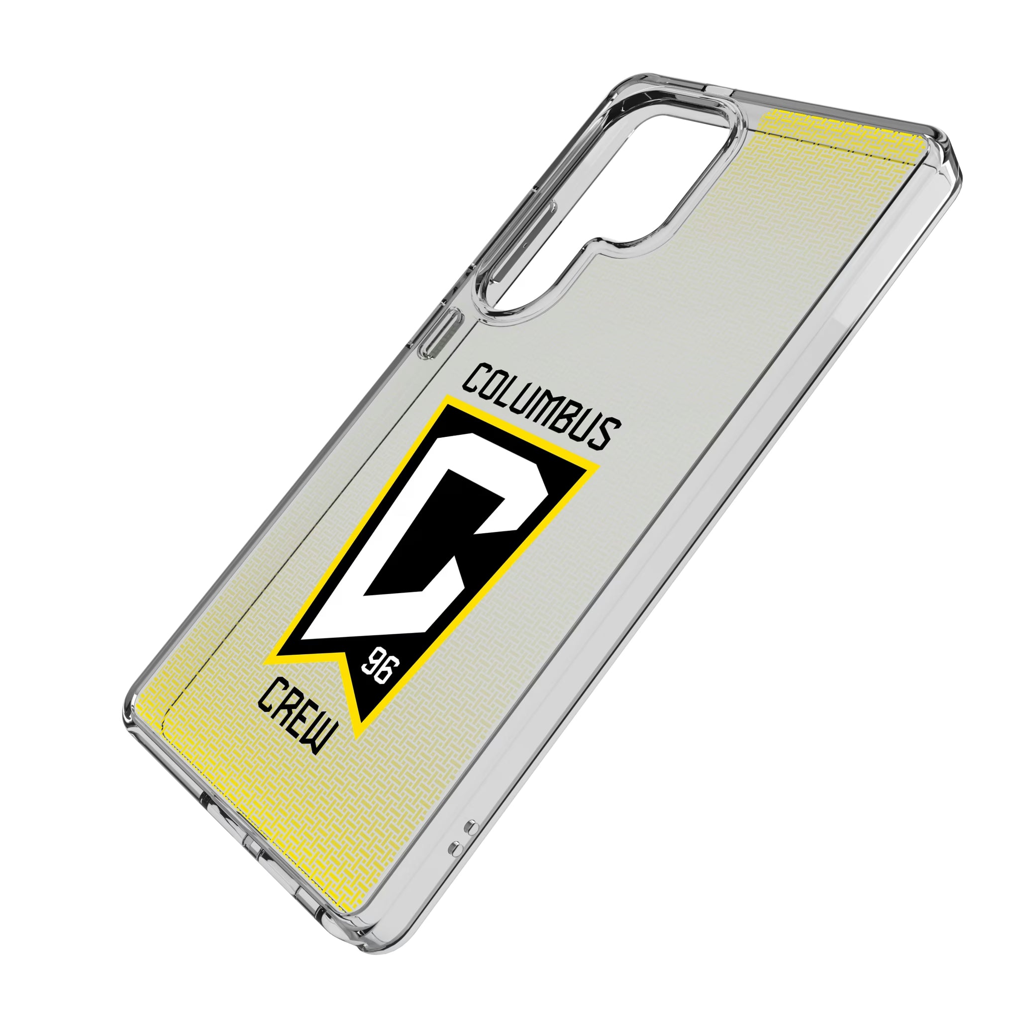 Columbus Crew Linen Galaxy Clear Phone Case for Samsung Galaxy - Isometric View