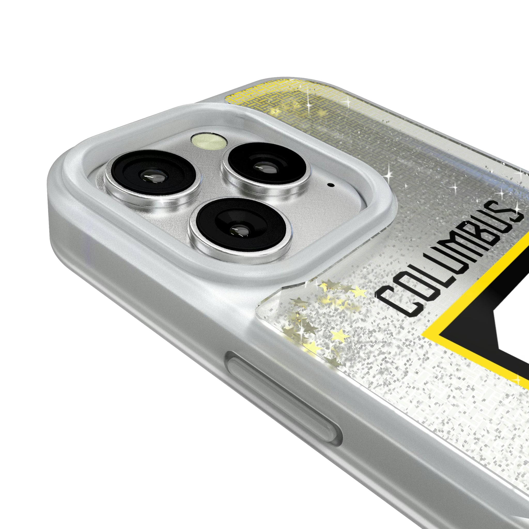 Columbus Crew Linen iPhone Glitter Phone Case for Apple iPhone - Detail#Device_iPhone 16 Pro