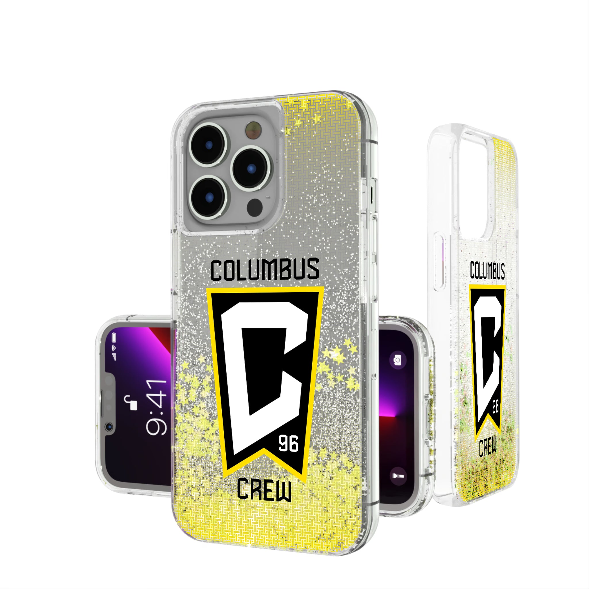 Columbus Crew Linen iPhone Glitter Phone Case for Apple iPhone