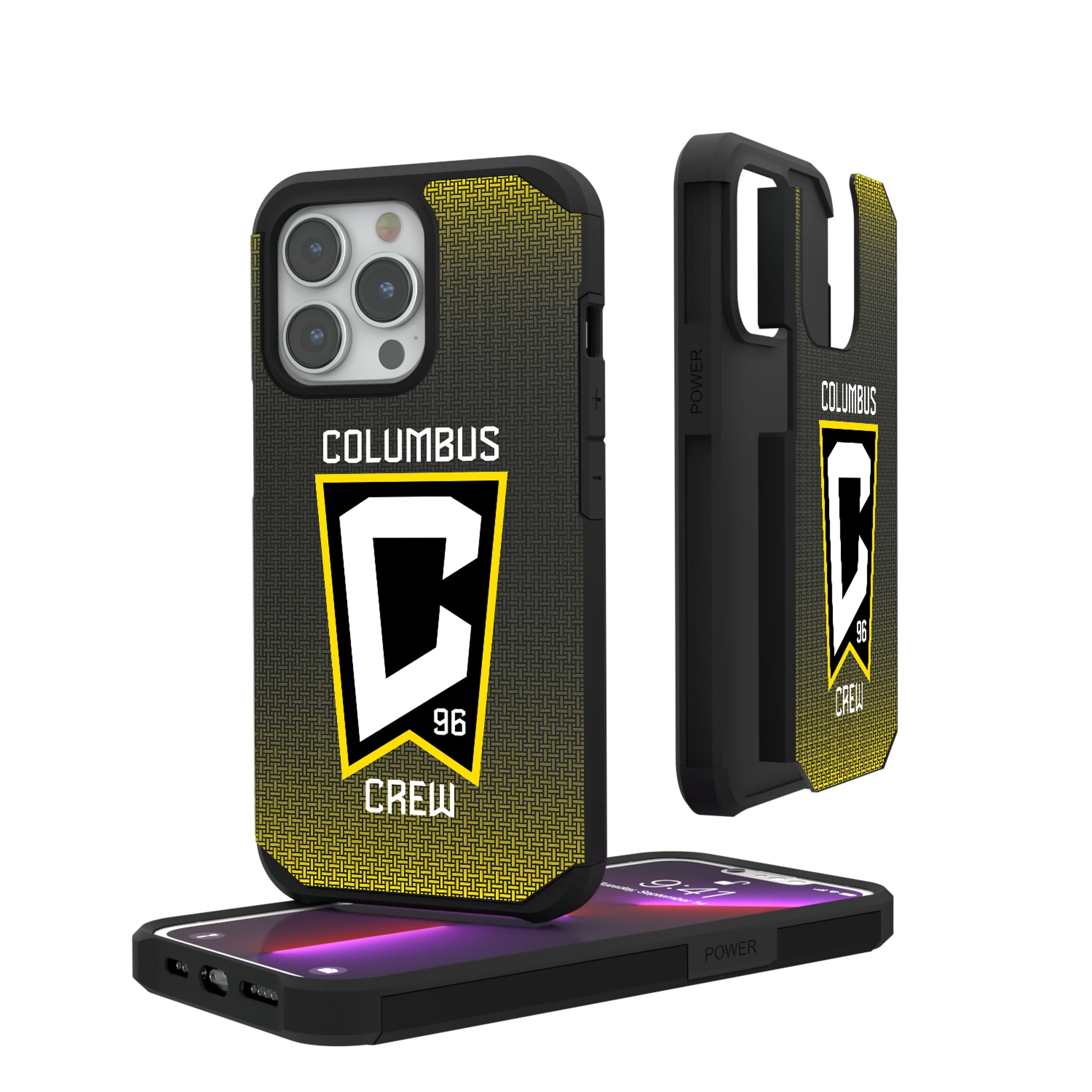 Columbus Crew Linen iPhone Rugged Phone Case for Apple iPhone#Device_iPhone 13 Pro