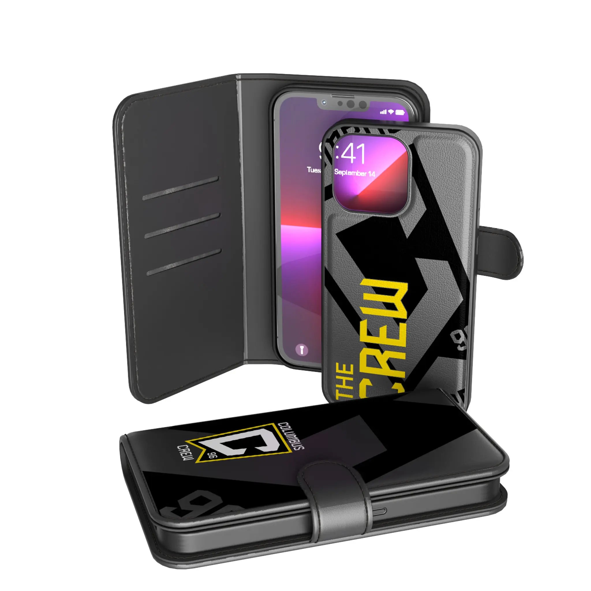 Columbus Crew Monocolor Tilt iPhone Wallet Phone Case for Apple iPhone