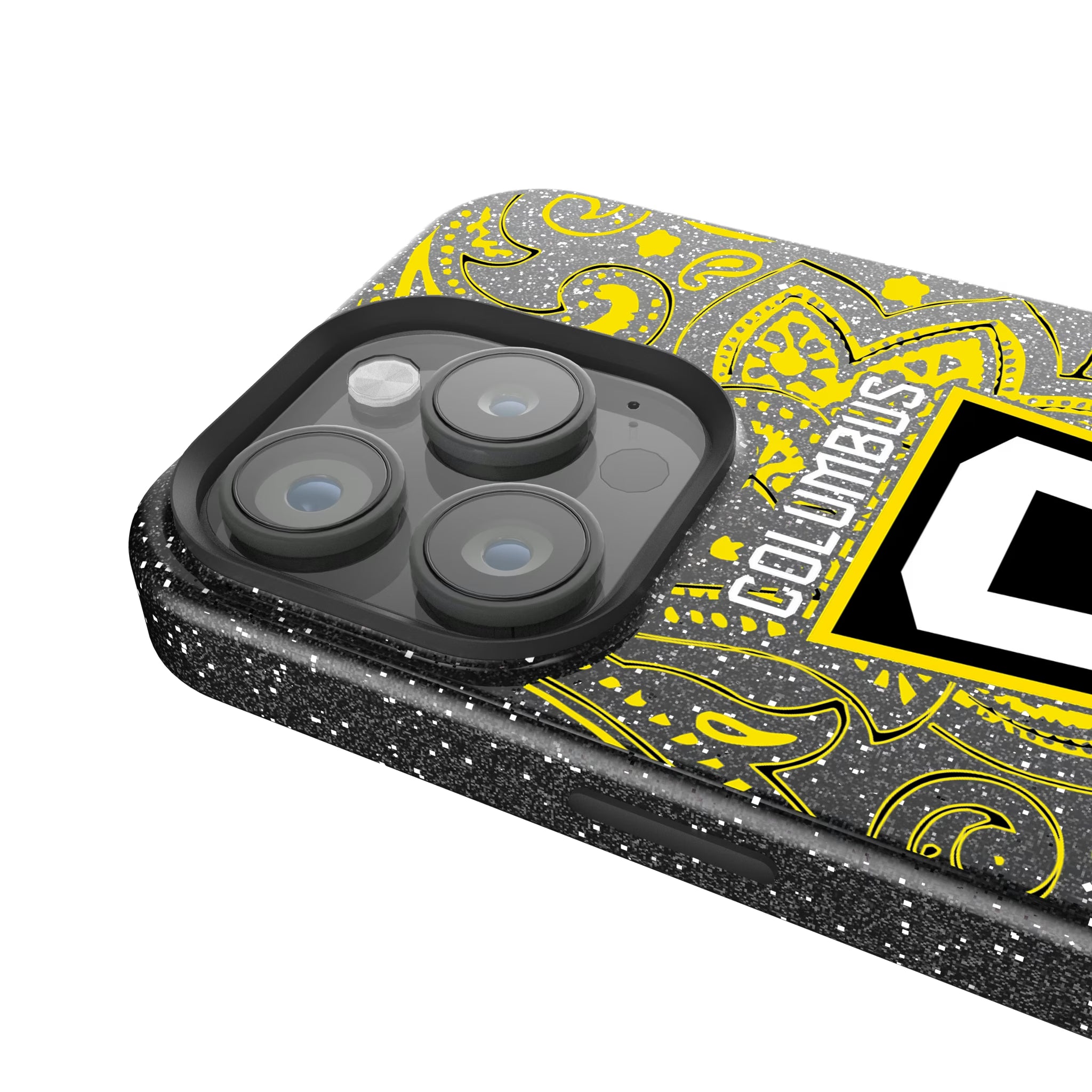 Columbus Crew Paisley iPhone Bling Phone Case for Apple iPhone - Detail
