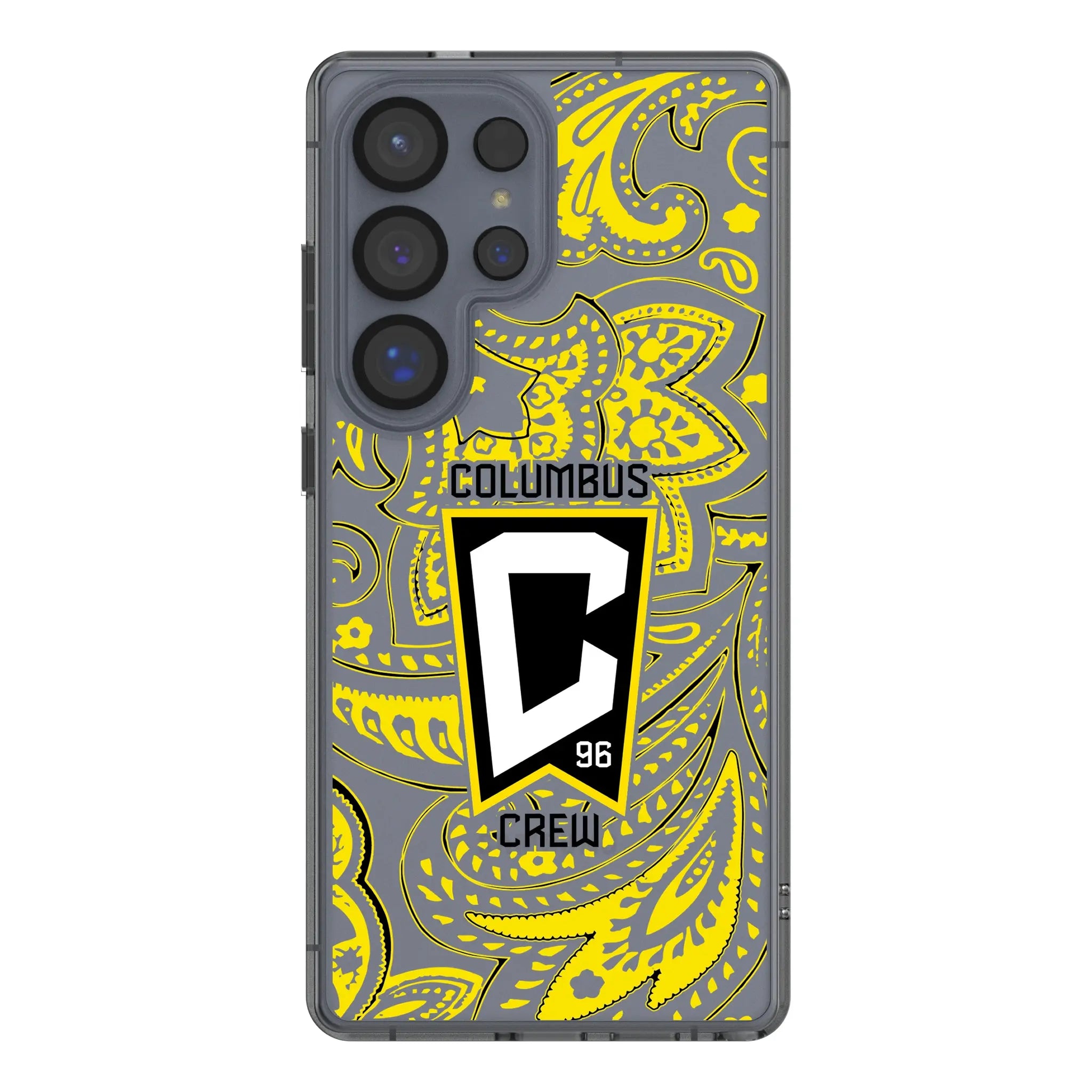 Columbus Crew Paisley Galaxy Clear Phone Case for Samsung Galaxy#Device_Galaxy S25 Ultra