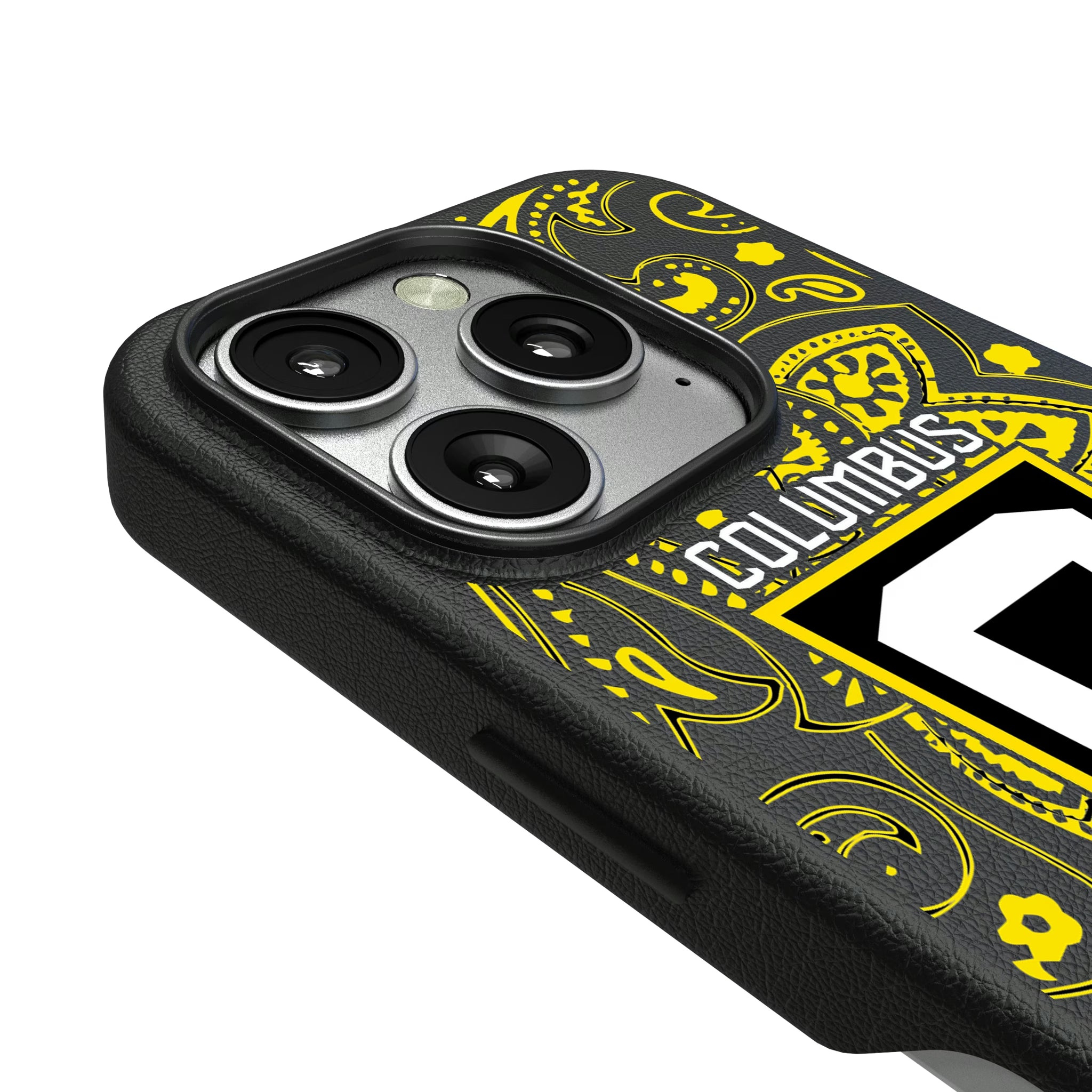 Columbus Crew Paisley iPhone MagSafe Compatible Phone Case for Apple iPhone - Detail
