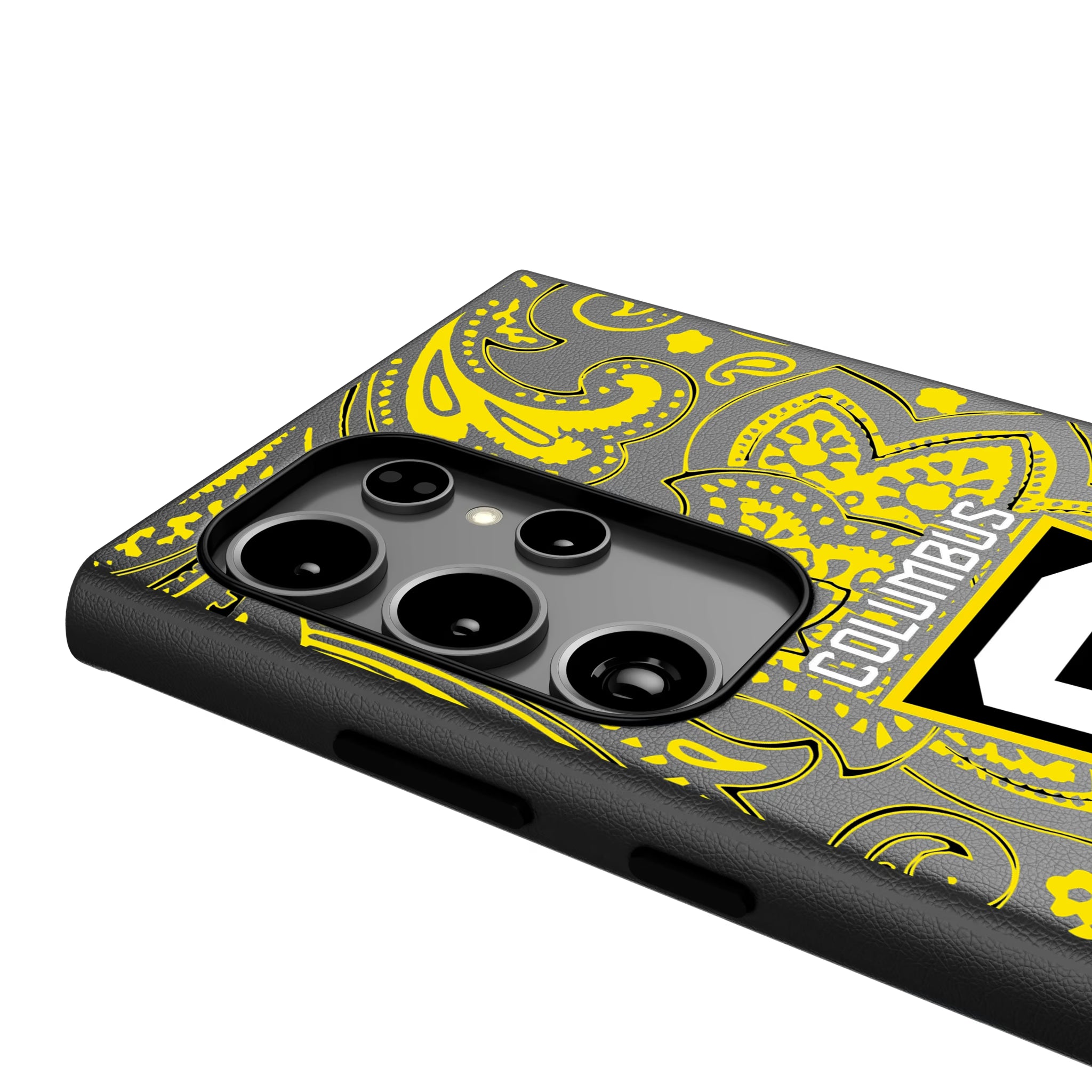 Columbus Crew Paisley Galaxy MagSafe Compatible Phone Case for Samsung Galaxy - Detail