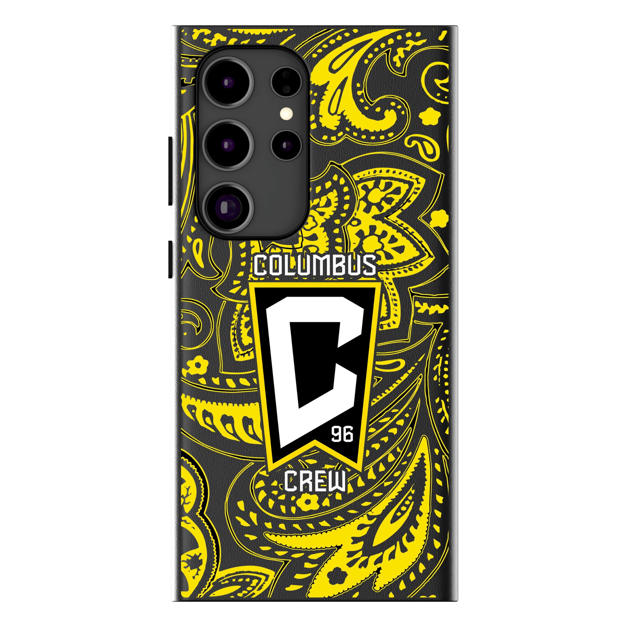 Columbus Crew Paisley Galaxy MagSafe Compatible Phone Case for Samsung Galaxy