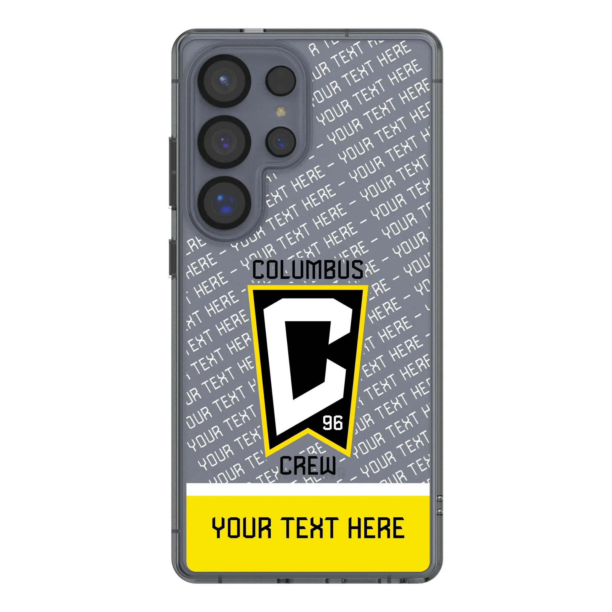 Columbus Crew Personalized EndZone Plus Galaxy Clear Phone Case for Samsung Galaxy