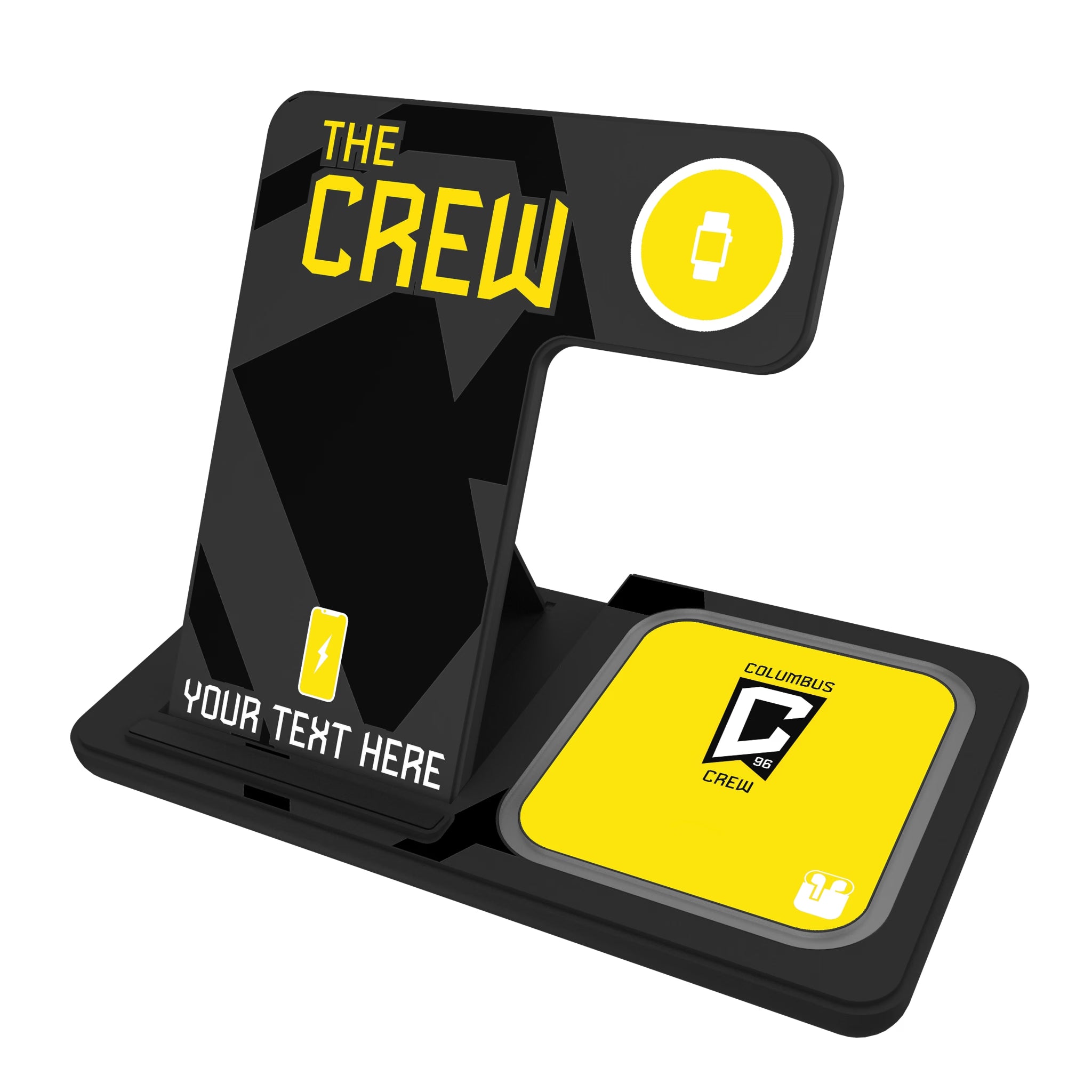 Columbus Crew Personalized Tilt 3 in 1 Charging Station